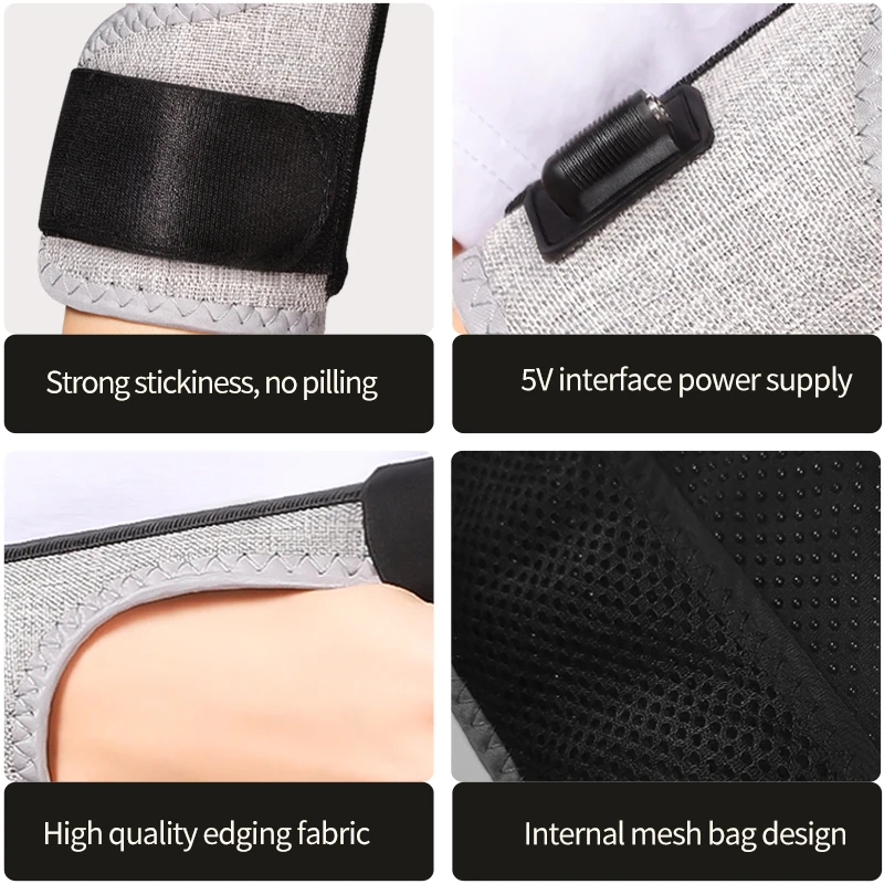 Red Light Electric Heating Thumb Support Vibrating Massager Relieves Wrist Pain and Fatigue Alleviates Tenosynovitis