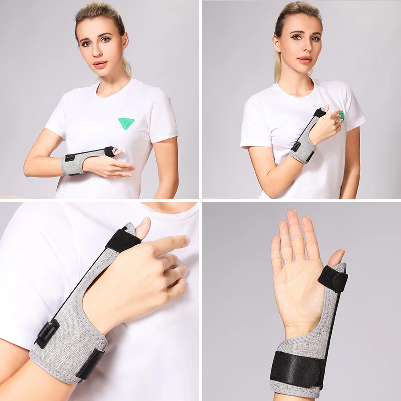 Red Light Electric Heating Thumb Support Vibrating Massager Relieves Wrist Pain and Fatigue Alleviates Tenosynovitis