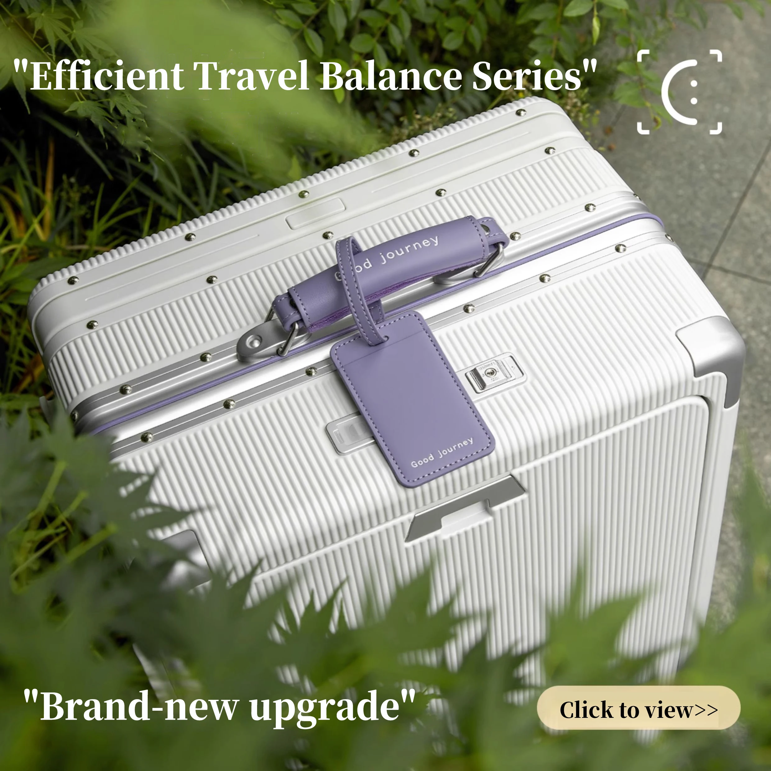 SUSHIMU Wide Trolley Luggage Front Opening Multi-Functional Women 20-Inch Small Lightweight Boarding Box 24-Inch Men's Suitcase