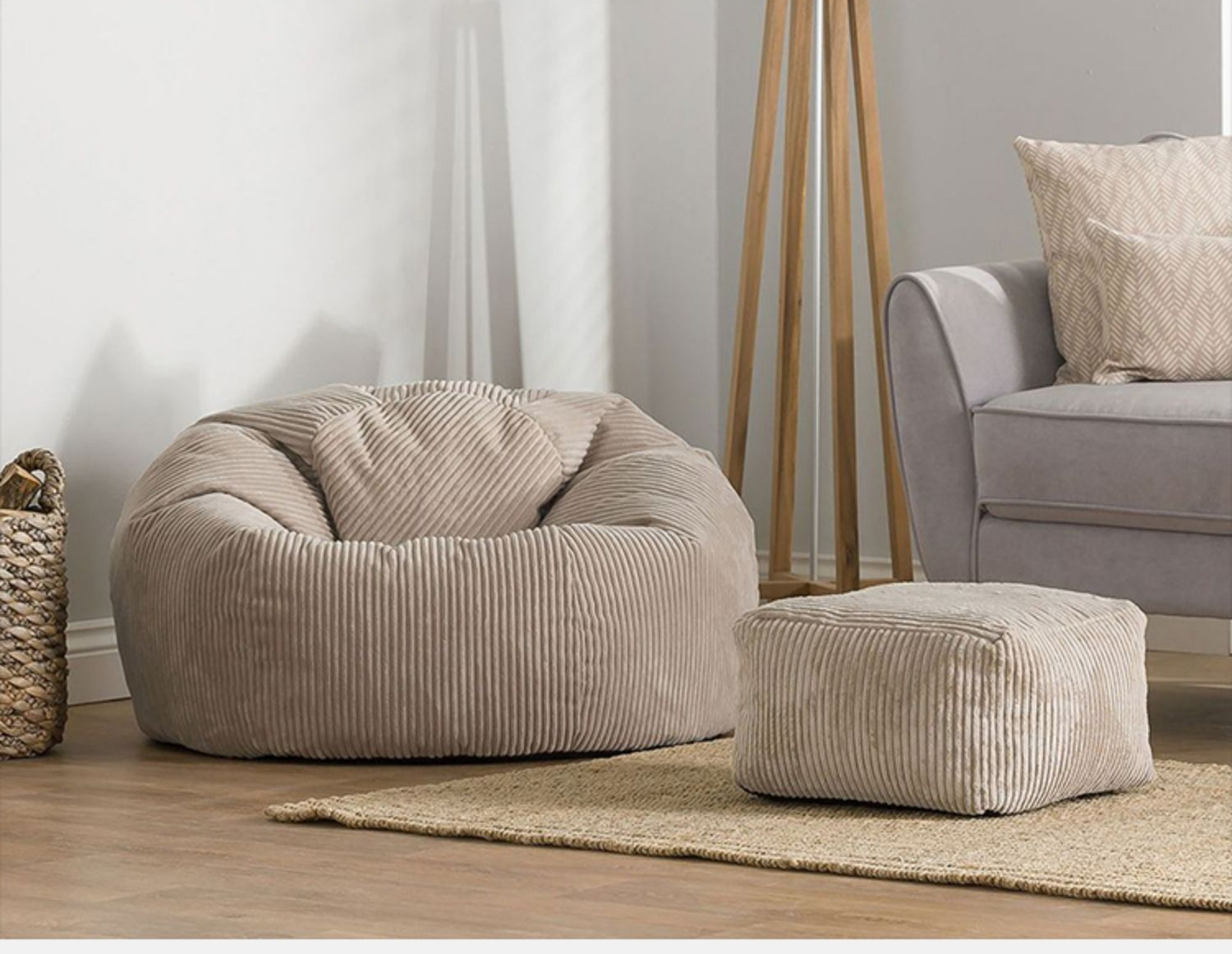 OTAUTAU Flannel/Velvet Bean Bag Chair Cover No Filler Floor Beanbag Sac Pouf Ottoman Single Sofa Frameless Furniture DD025