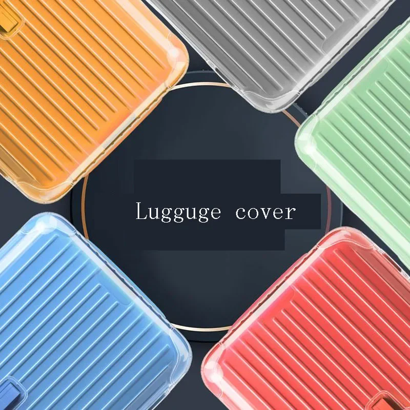 Luggage Covers For Rimowa Essential Trunk Plus 33inch Suitcase Protector with Zipper Thicken PVC Cover Travel Accessories