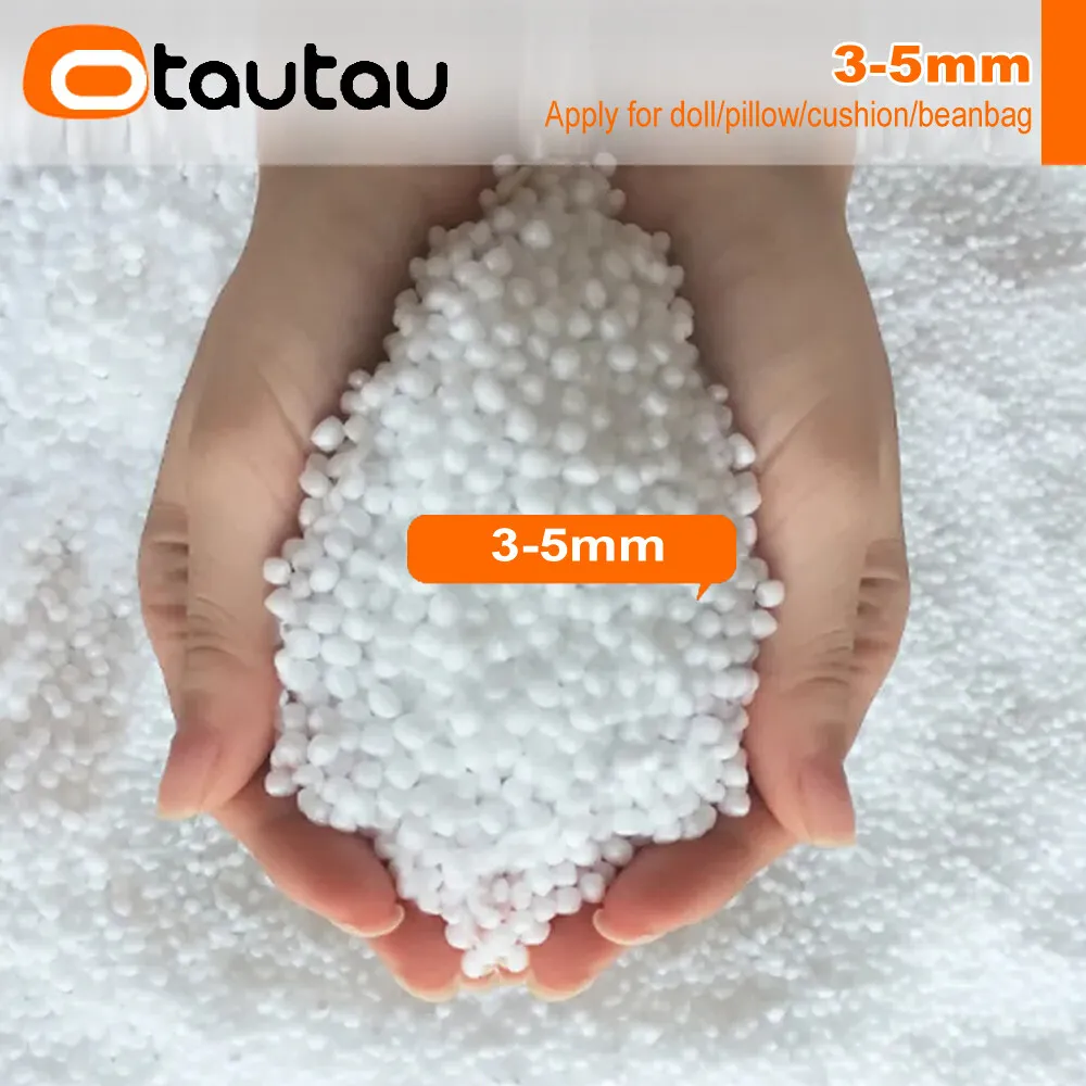 OTAUTAU 150/180/210/240L EPS Ball Filler for 2/3ft Beanbag Pouf 1-3-5mm Polyester Pillow Cushion Bean Bag Chair Snow Scene TL001