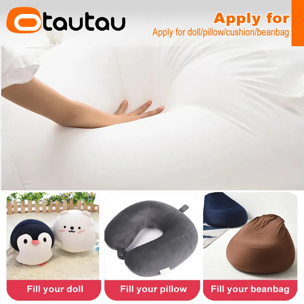 OTAUTAU 150/180/210/240L EPS Ball Filler for 2/3ft Beanbag Pouf 1-3-5mm Polyester Pillow Cushion Bean Bag Chair Snow Scene TL001