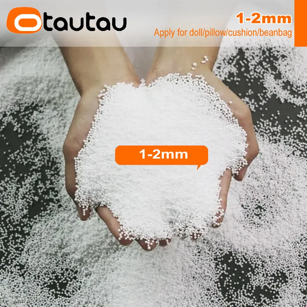 OTAUTAU 150/180/210/240L EPS Ball Filler for 2/3ft Beanbag Pouf 1-3-5mm Polyester Pillow Cushion Bean Bag Chair Snow Scene TL001