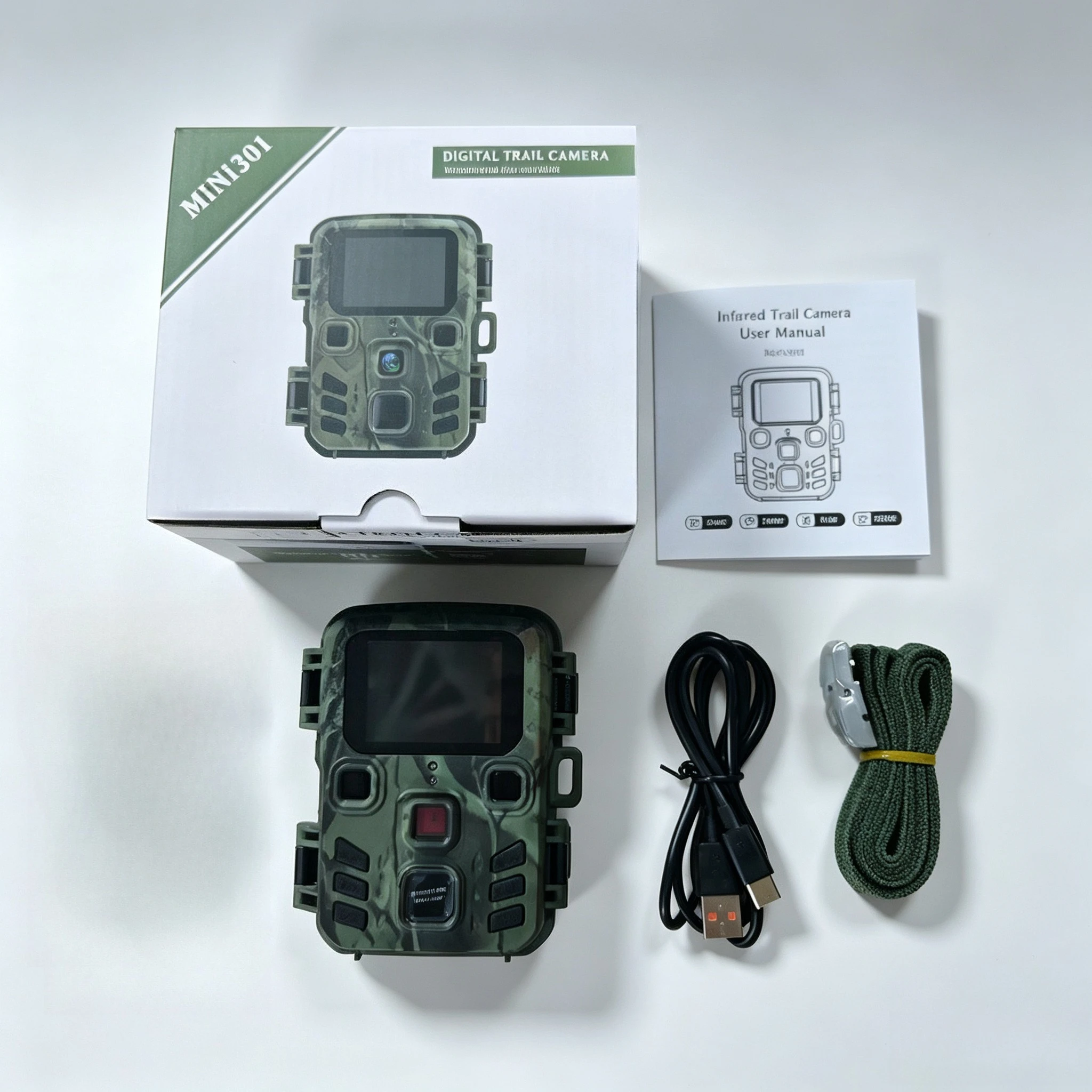 Mini Trail Hunting Camera 24MP 1080P 0.5s Motion Trigger Night Vision Waterproof Wildlife Photo Trap Scouting Cam