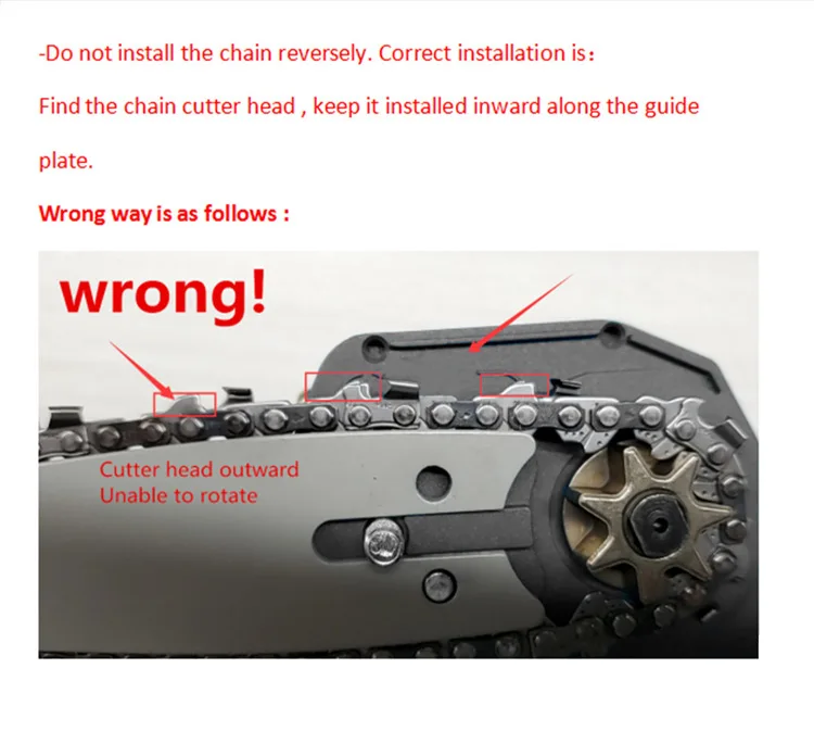 1080W 4Inch 88VF Mini Electric Chain Saw with Upgraded Battery Rechargeable Woodworking Pruning One-handed Saw Garden Tool