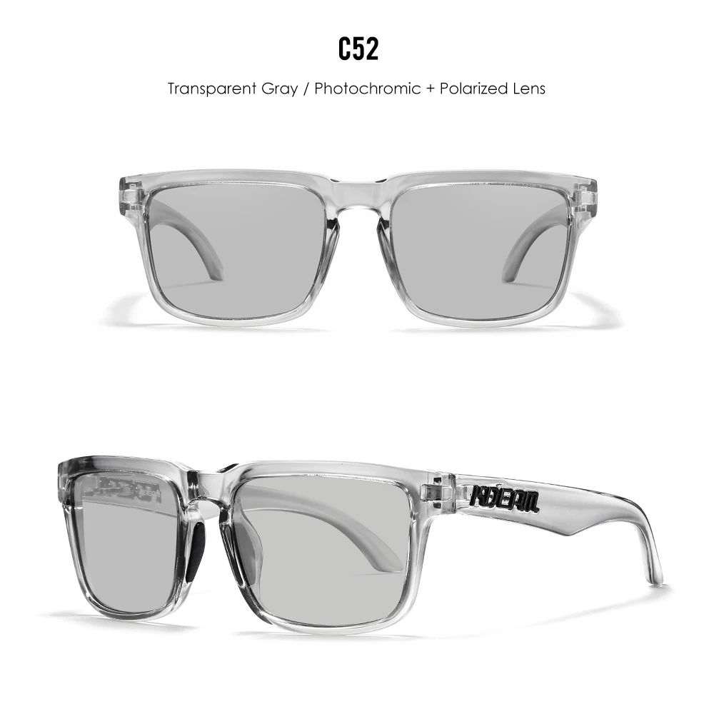 2026 KDEAM Brand Square Men Polarized Sunglasses Male Sports Photochromic Sun Glasses For Driving Fishing Fashion Women Shades