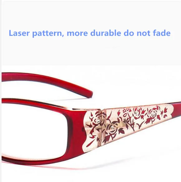 Cat Eye Reading Glasses Women Retro Presbyopic Glasses Pattern Eyeglasses Legs Resin Frame Diopter +1.0 +1.5 +2.0 +2.5 +3.0 +3.5