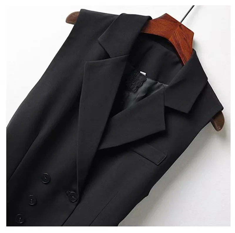 Korean Autumn 2025 New Fashion Vest Women Casual Loose Sleeveless High-end Blazer Waistcoat Coats Ladies Tops Outwear Female