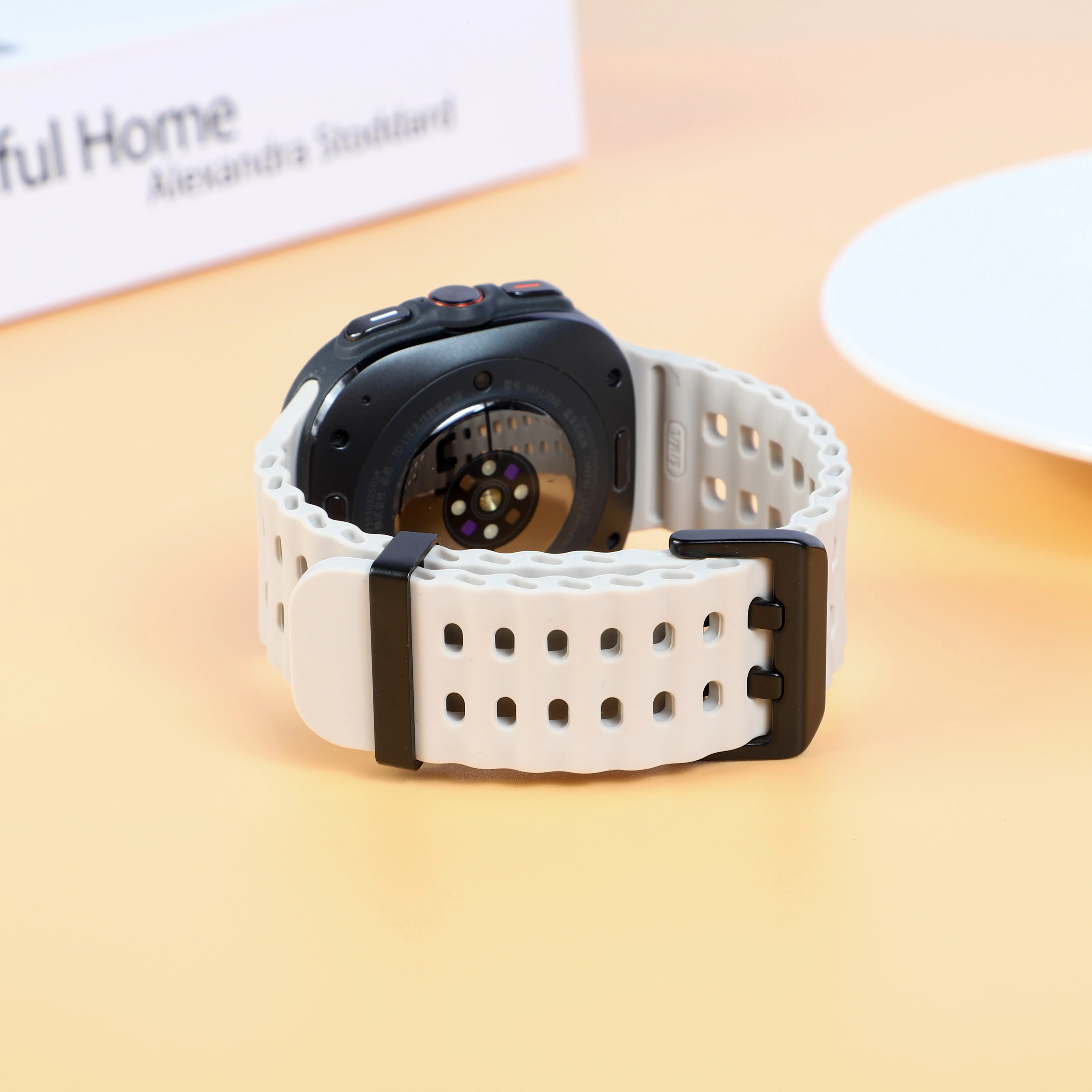 Marine Band For Samsung Galaxy Watch Ultra(2025) Accessories Silicone Sport Bracelet Correa Galaxy Watch Ultra2 Ultra 47mm Strap