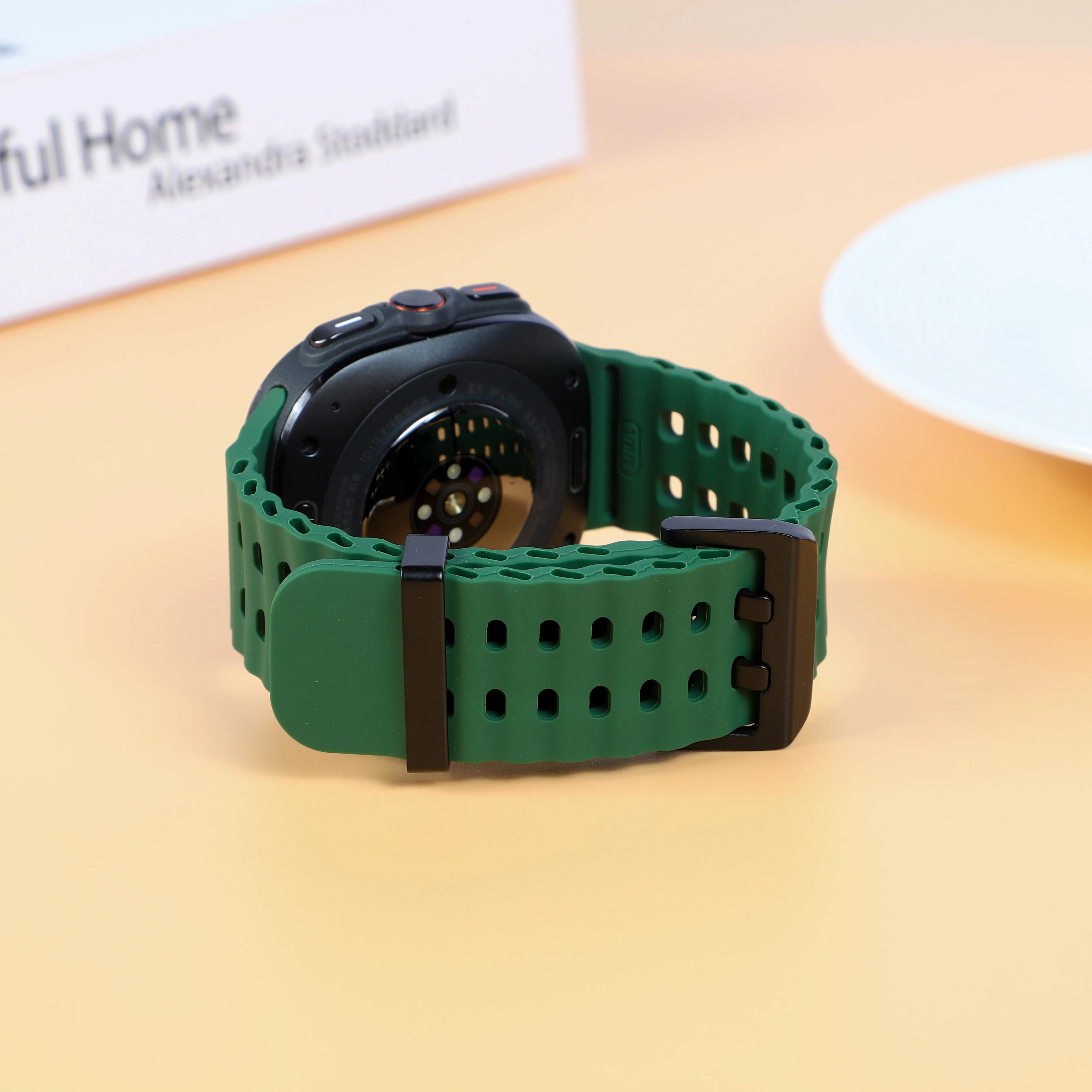 Marine Band For Samsung Galaxy Watch Ultra(2025) Accessories Silicone Sport Bracelet Correa Galaxy Watch Ultra2 Ultra 47mm Strap