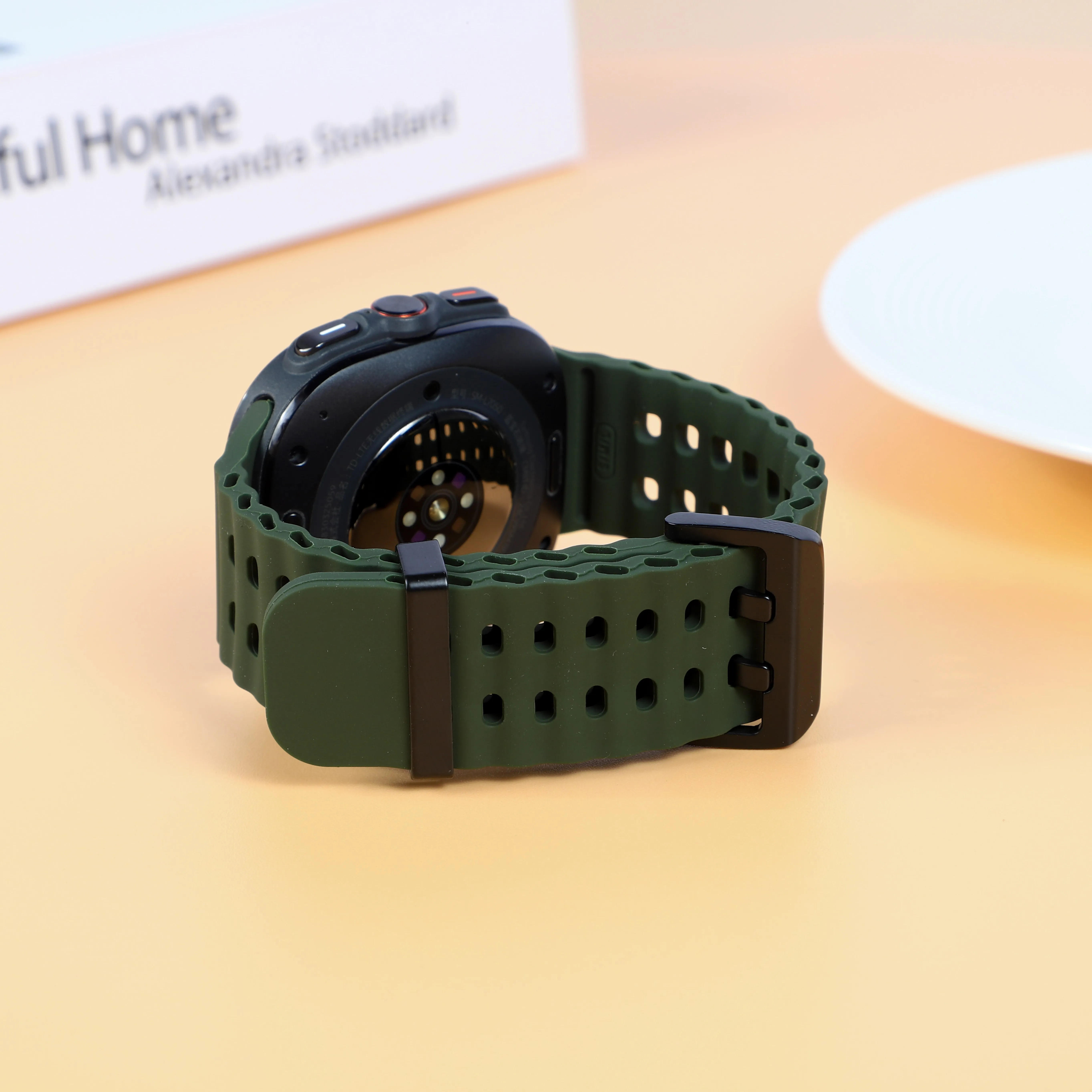 Marine Band For Samsung Galaxy Watch Ultra(2025) Accessories Silicone Sport Bracelet Correa Galaxy Watch Ultra2 Ultra 47mm Strap