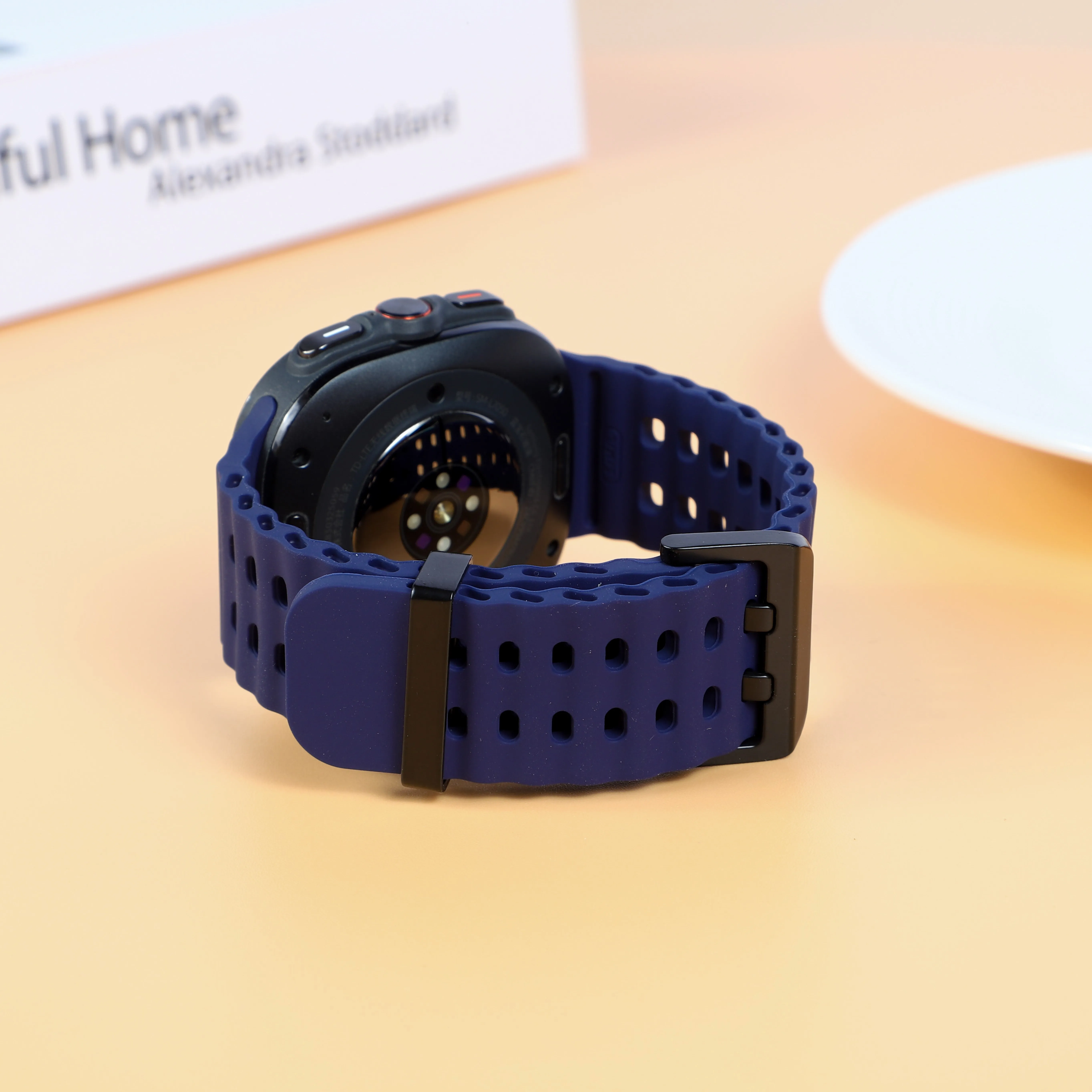 Marine Band For Samsung Galaxy Watch Ultra(2025) Accessories Silicone Sport Bracelet Correa Galaxy Watch Ultra2 Ultra 47mm Strap