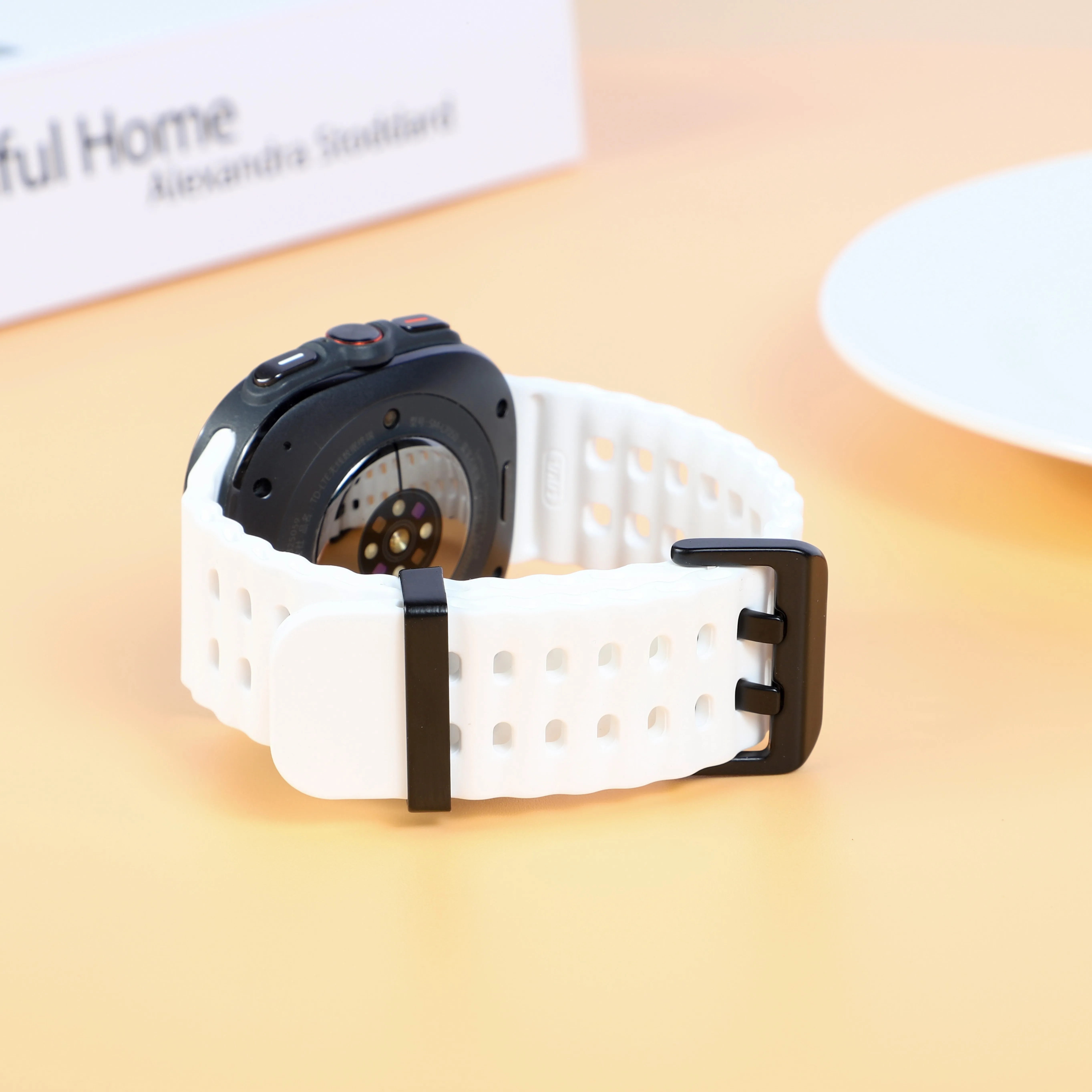 Marine Band For Samsung Galaxy Watch Ultra(2025) Accessories Silicone Sport Bracelet Correa Galaxy Watch Ultra2 Ultra 47mm Strap