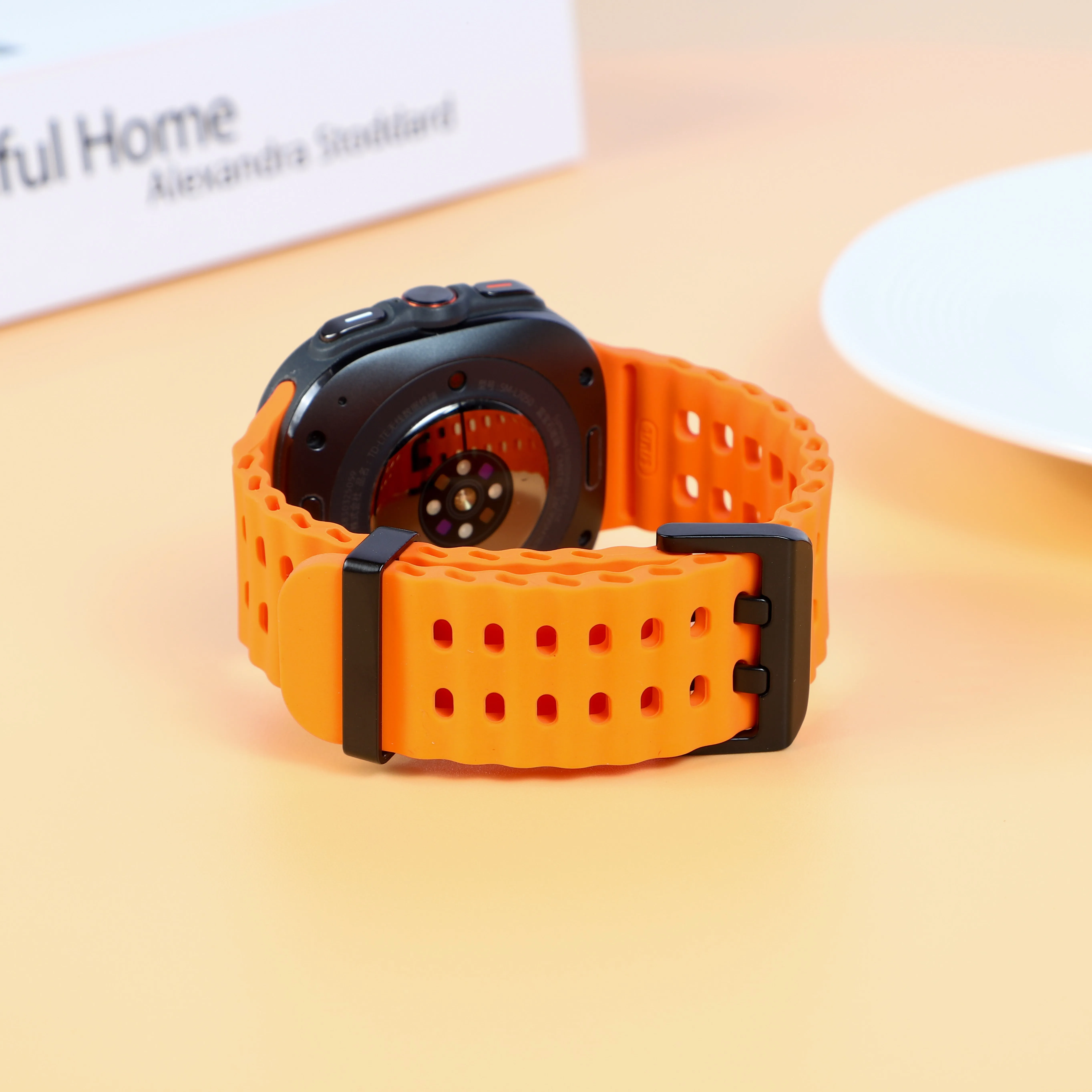 Marine Band For Samsung Galaxy Watch Ultra(2025) Accessories Silicone Sport Bracelet Correa Galaxy Watch Ultra2 Ultra 47mm Strap