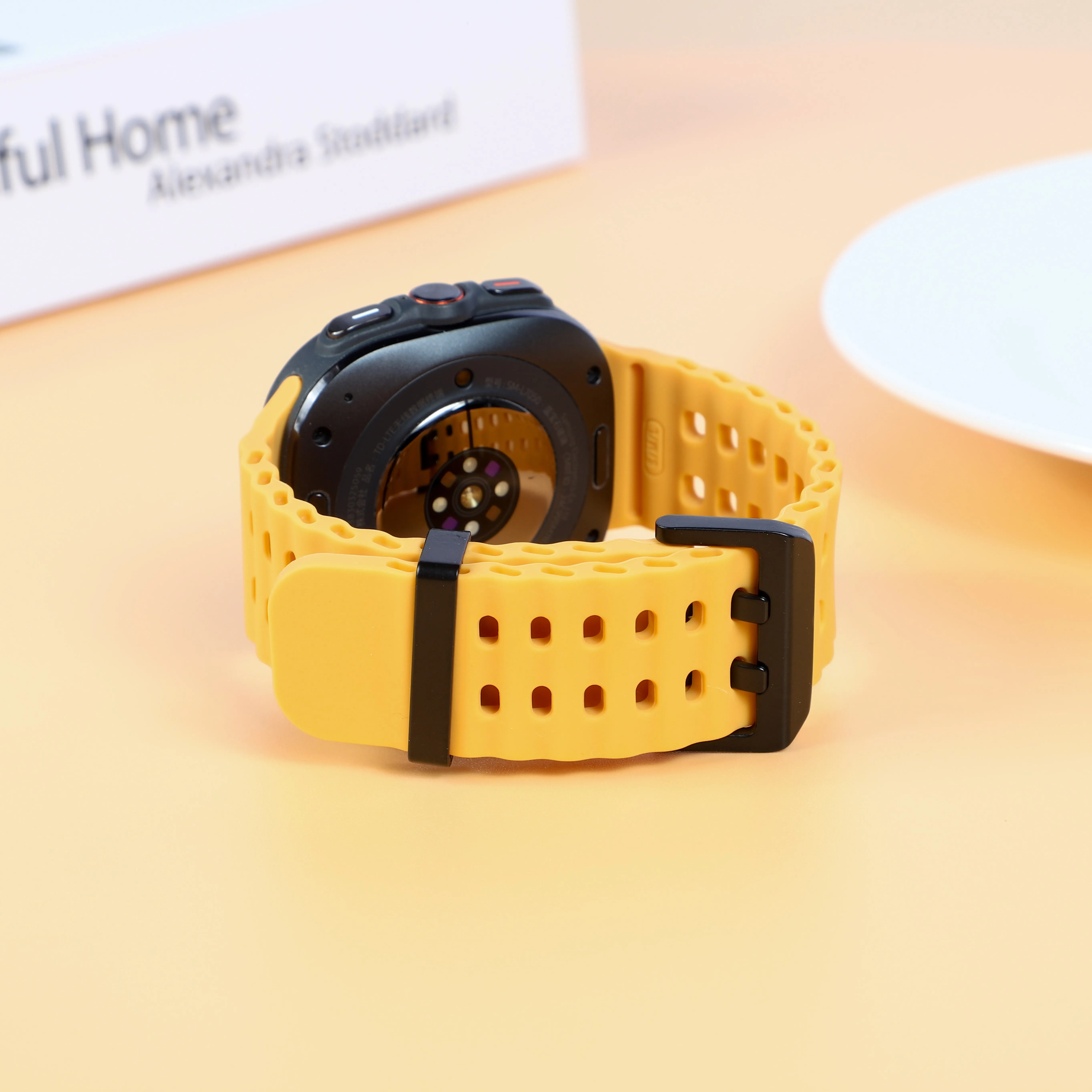 Marine Band For Samsung Galaxy Watch Ultra(2025) Accessories Silicone Sport Bracelet Correa Galaxy Watch Ultra2 Ultra 47mm Strap