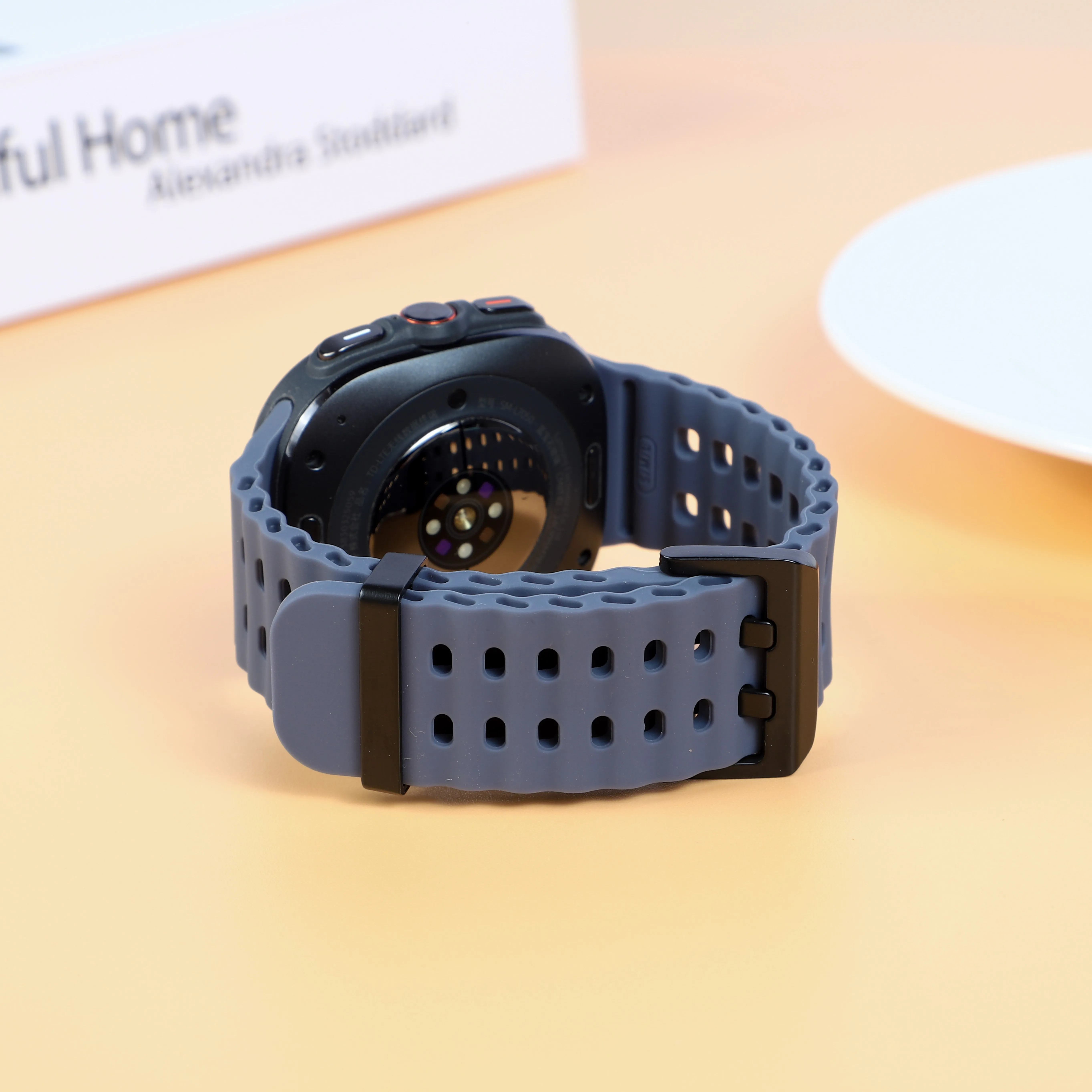 Marine Band For Samsung Galaxy Watch Ultra(2025) Accessories Silicone Sport Bracelet Correa Galaxy Watch Ultra2 Ultra 47mm Strap