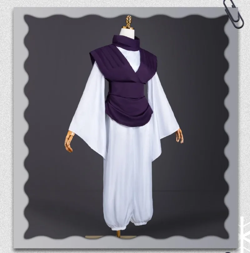Jujutsu JJK Manga Anime Choso Cosplay Costume Purple Vest Neck Gaiter Belt White Pants Halloween Party Outfits for Women Men