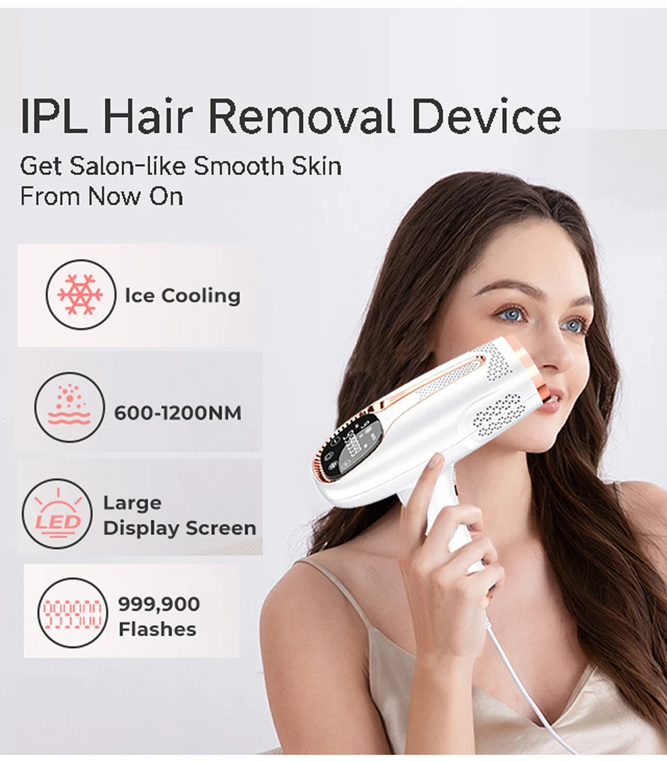 Permanent Women's Electric Epilators Choice Female Facial IPL Laser  Remover Electric Shaver Epilator for Women Laser Epilator
