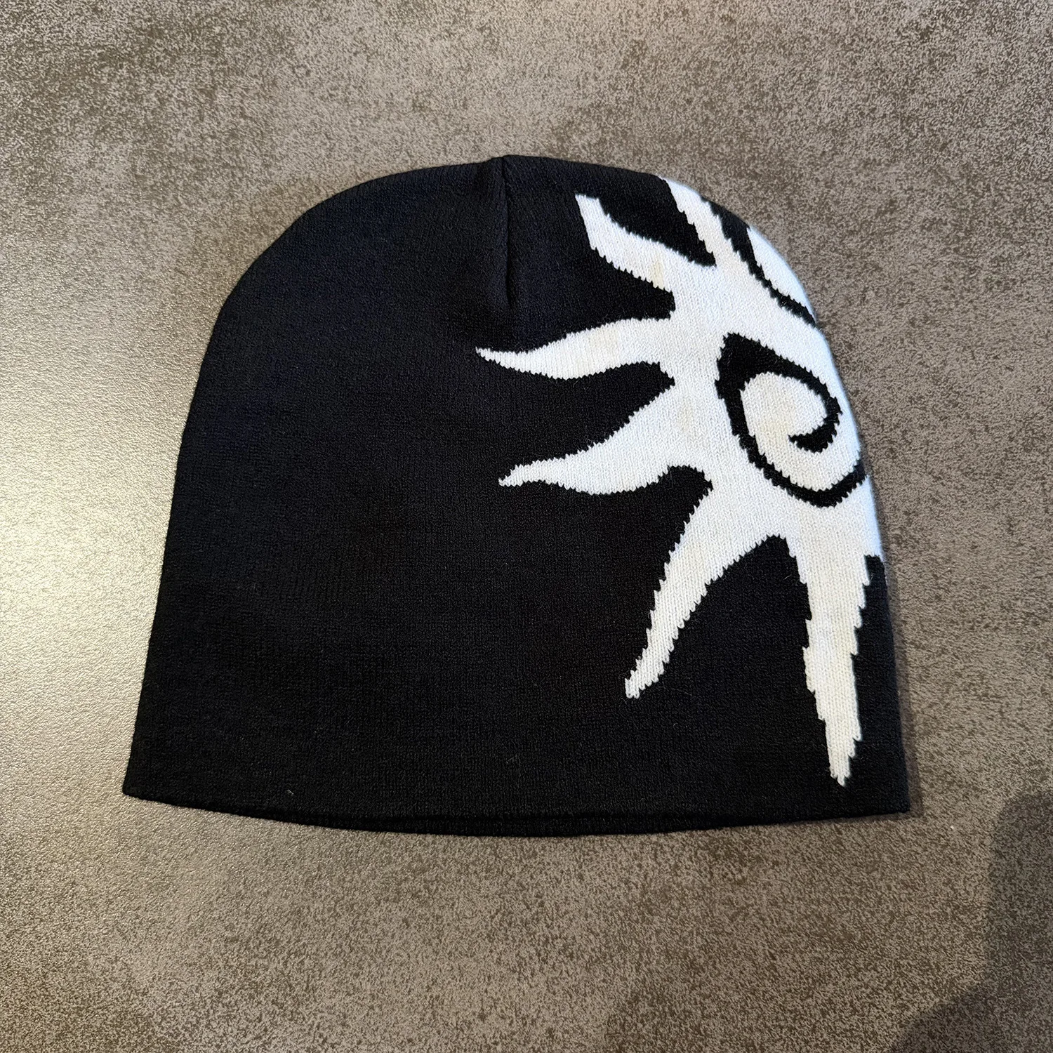 Fashion American Style High Quality Streetwear Graphic Print Beanie Winter Keep Warm Skullcap 100%Cotton Beanie Unisex