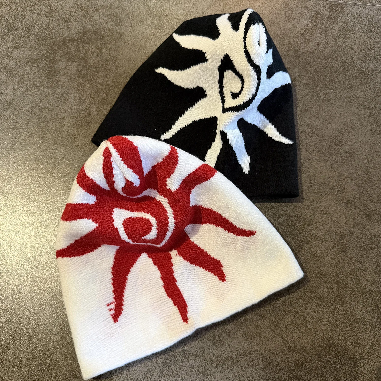 Fashion American Style High Quality Streetwear Graphic Print Beanie Winter Keep Warm Skullcap 100%Cotton Beanie Unisex