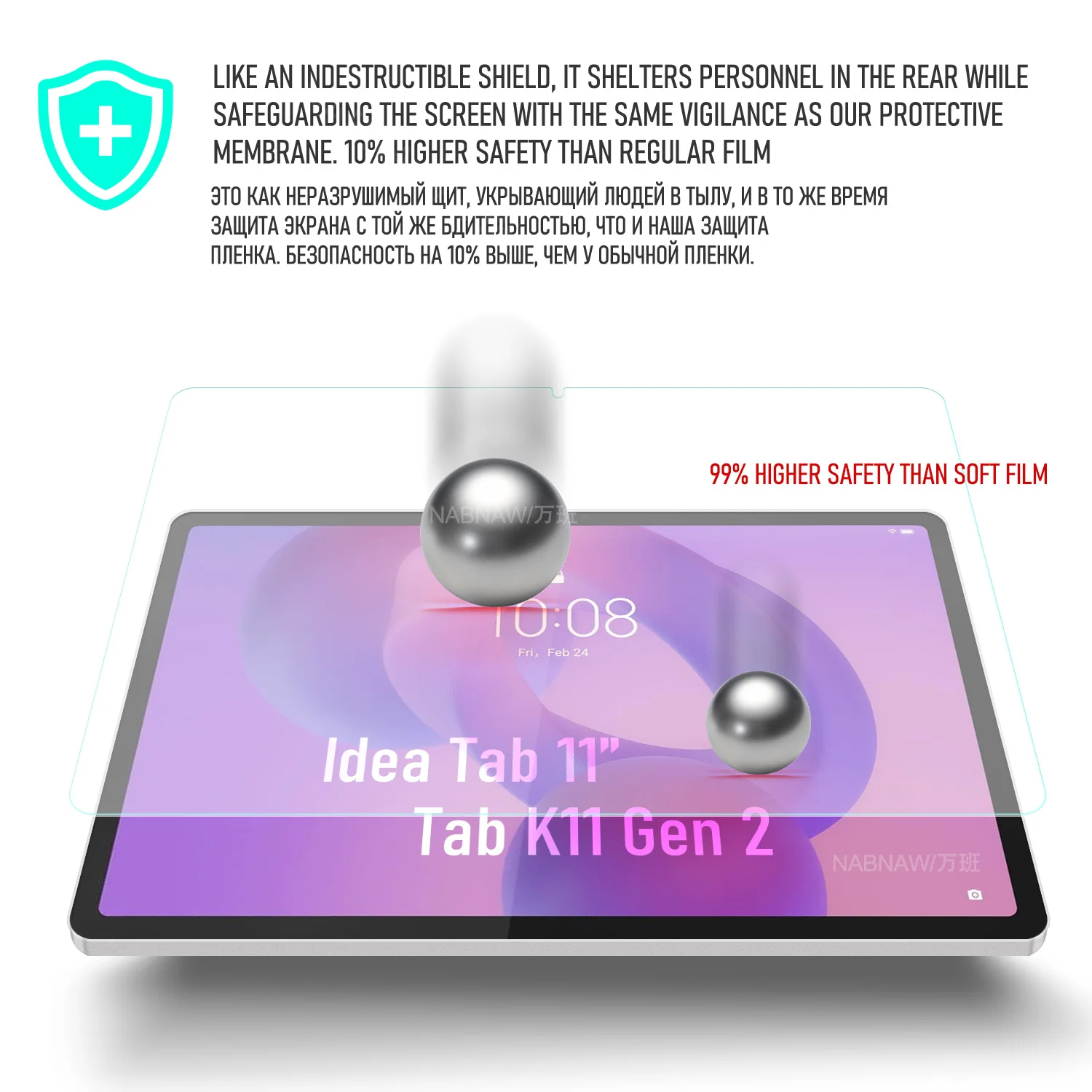 For Lenovo Tab K11 Gen 2 Tempered Glass Screen Protector For Lenovo Idea Tab Tablet 11" Film Guard Anti Scratch HD 2-Pack