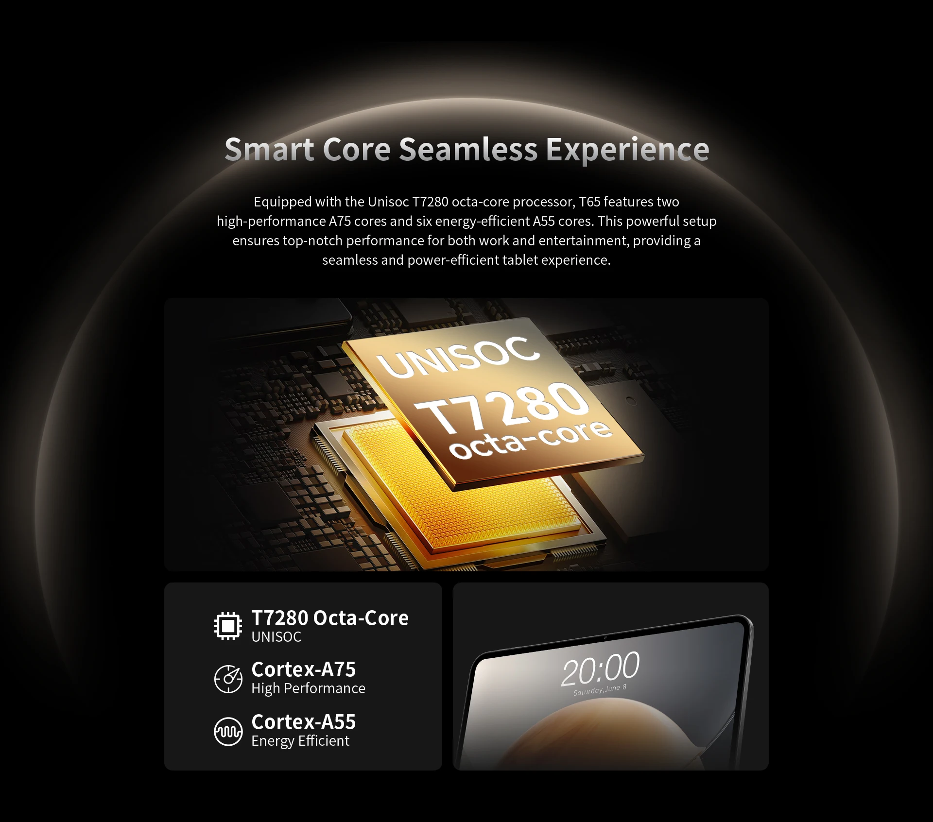 Teclast T65 Android 16 Tablet 13.4 inch 120Hz Max. 26GB RAM 128GB ROM 1920x1200 Unisoc T7280 Octa Core 8000mAh 4G LTE Support 4TB TF Card Extension With Case