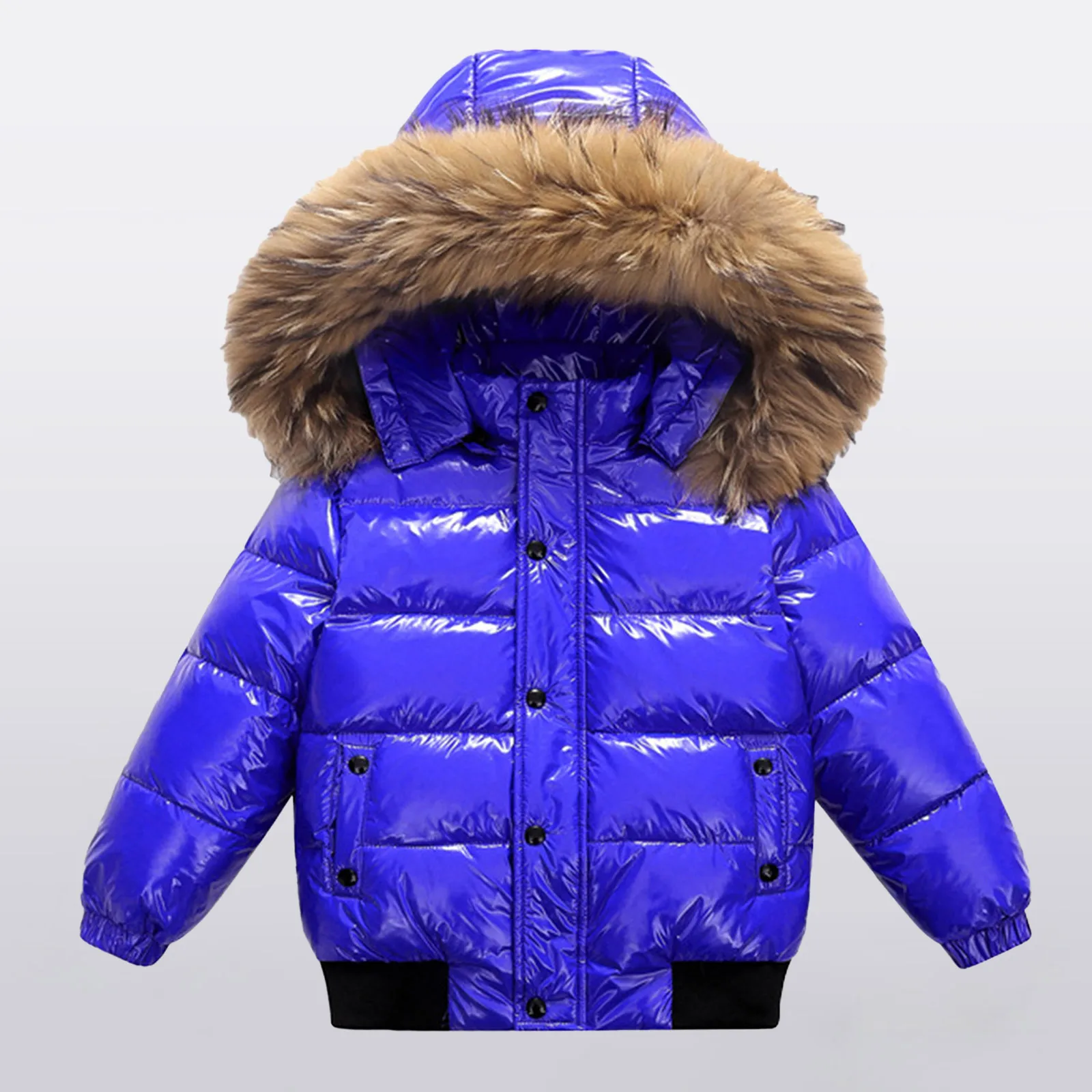 Kids Hooded Coats For Boys And Girls Winter Zip Up Warm Jacket Kid Cotton Padded Down Outerwear Cold Weather Overcoat 2025