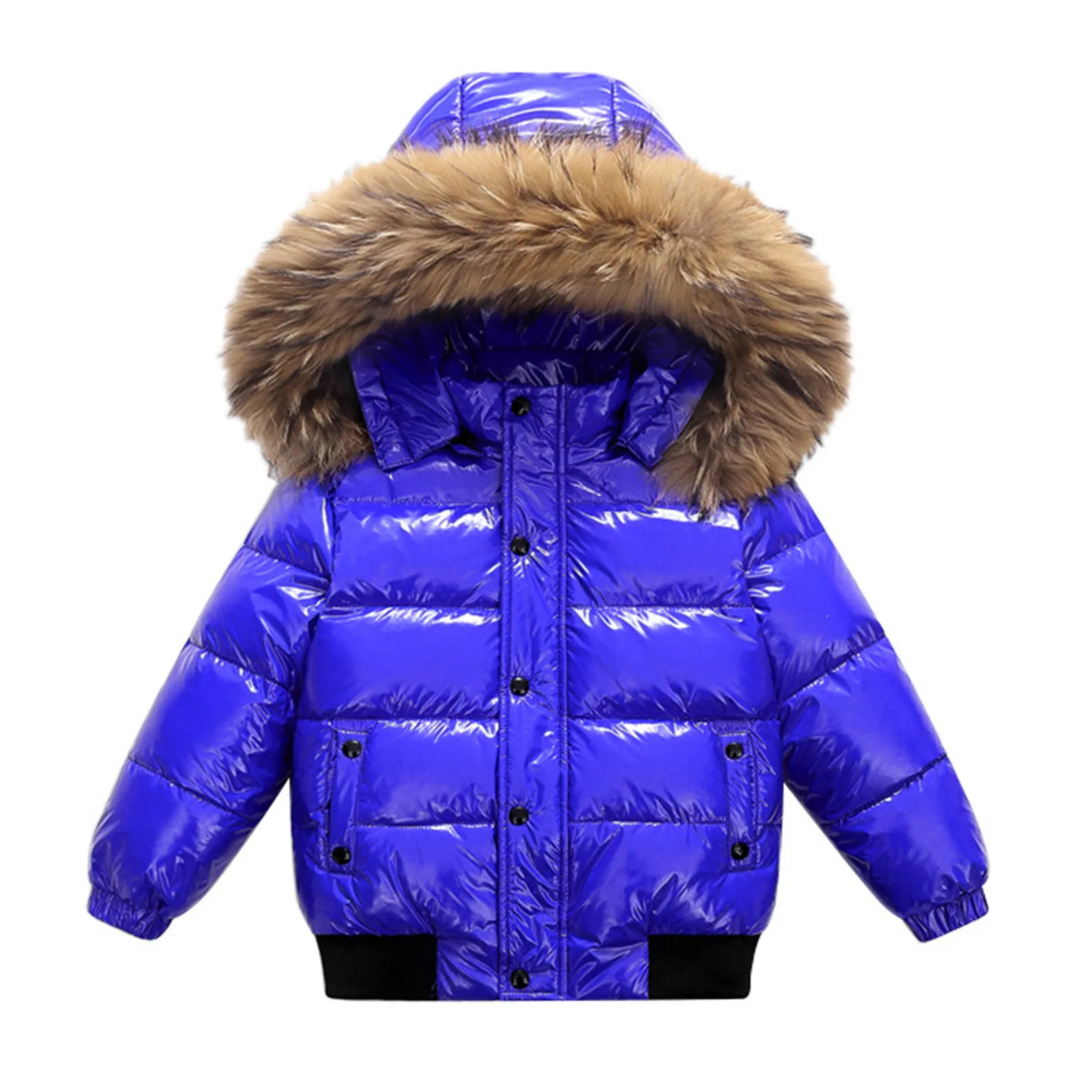 Kids Hooded Coats For Boys And Girls Winter Zip Up Warm Jacket Kid Cotton Padded Down Outerwear Cold Weather Overcoat 2025