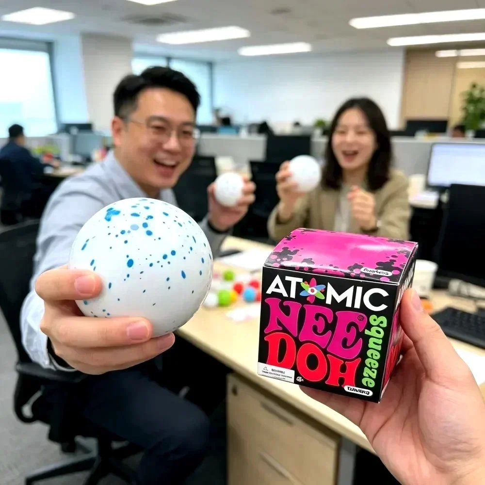 New Fun NeeDoh Snow Ball Crunch Snow Ball Pinching Music Squeezing Release Emotional Toy Sensory Toy Children's Gift