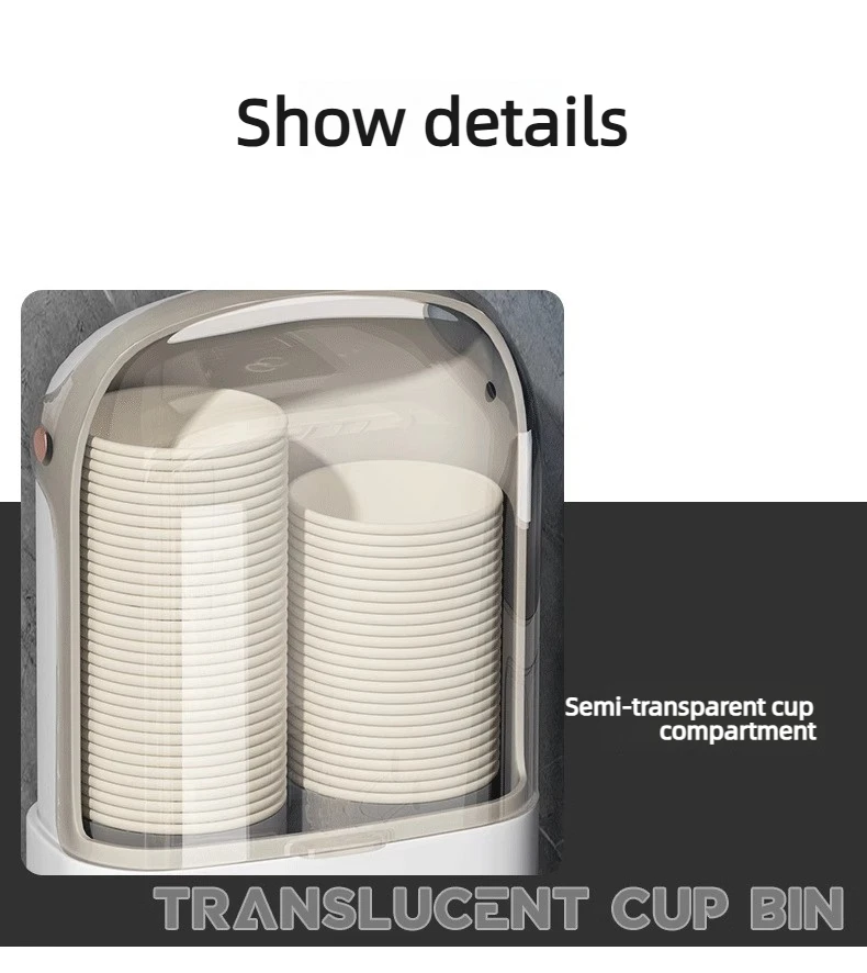 Wall Mounted Disposable Paper Cup Holder for Water Dispenser High-End Storage Rack for Bar Counter