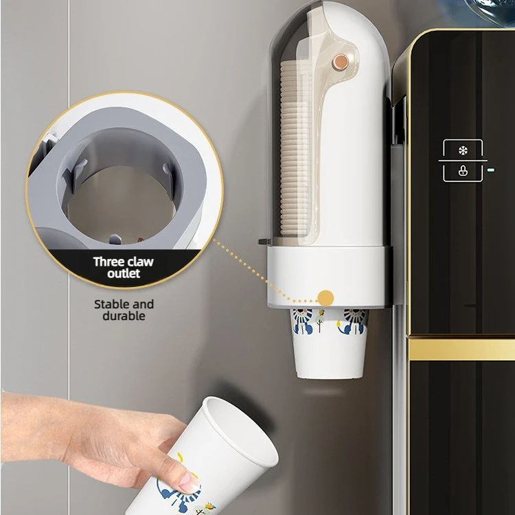 Wall Mounted Disposable Paper Cup Holder for Water Dispenser High-End Storage Rack for Bar Counter