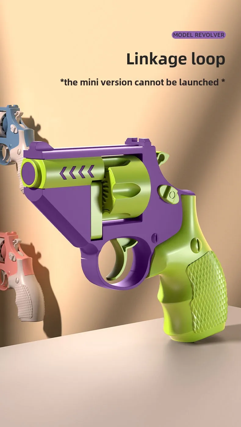 Fidget Toys 3D Printed Mini 1911 Fidget Blaster Stress Relief Toys for Adults Rotatable Design Suitable Anyone Best Gift