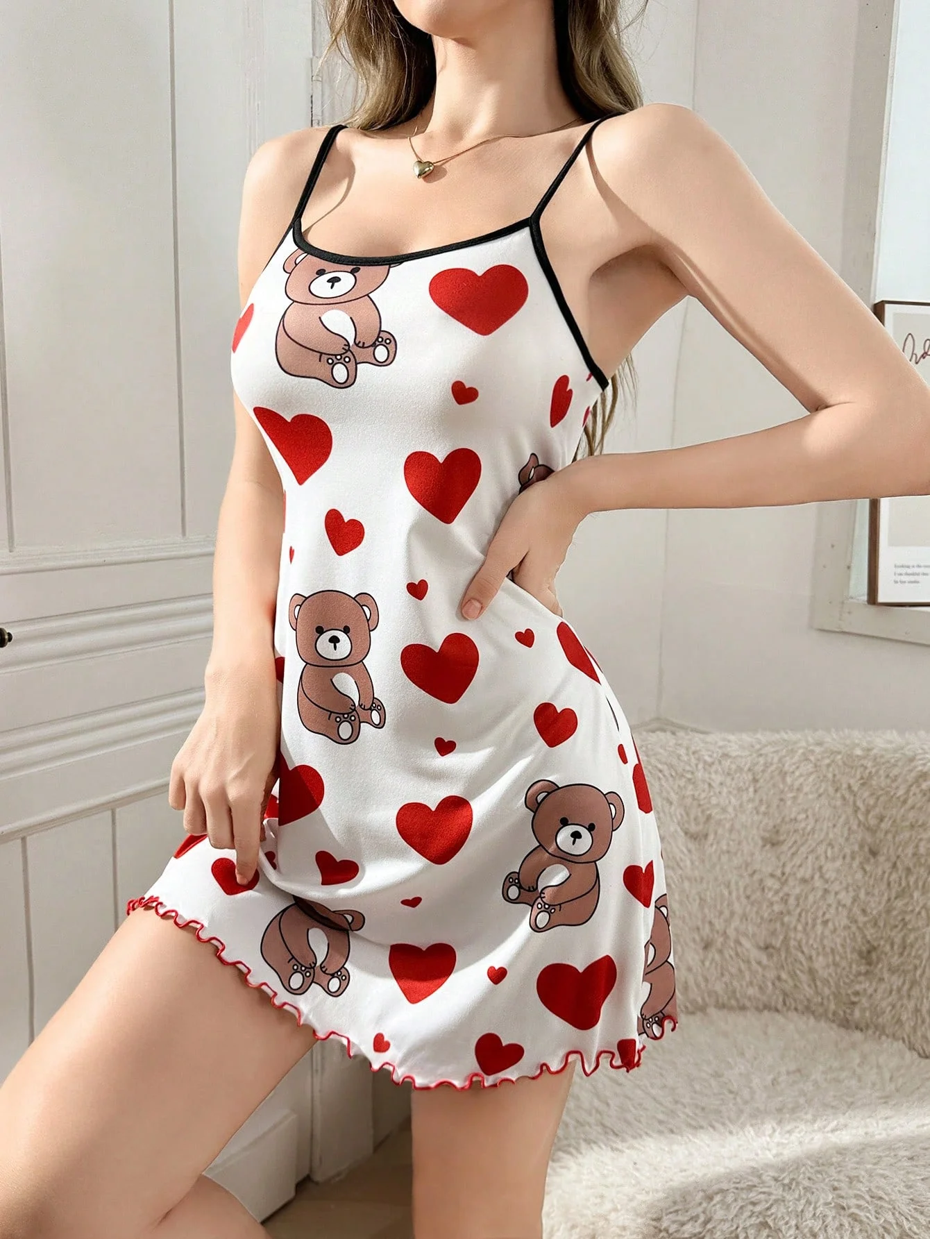 Summer Sleepwear Women' Green Floral Print Nightdress Vintage Sleeveless Slip Sleep Dress Breathable Nightgown Fashion Home Wear