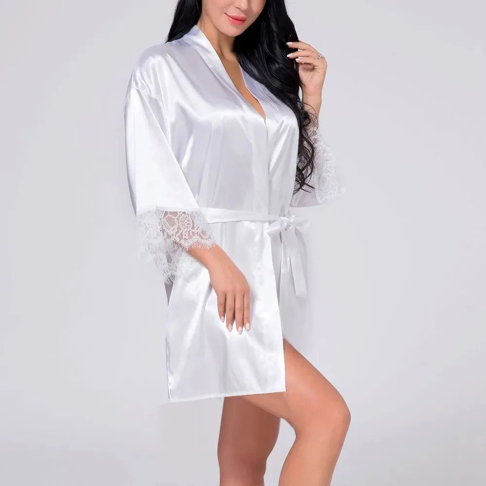 1 Piece Women's Underwear Glossy Robe Pajamas Nightgown Homewear Fashion Trend sexy