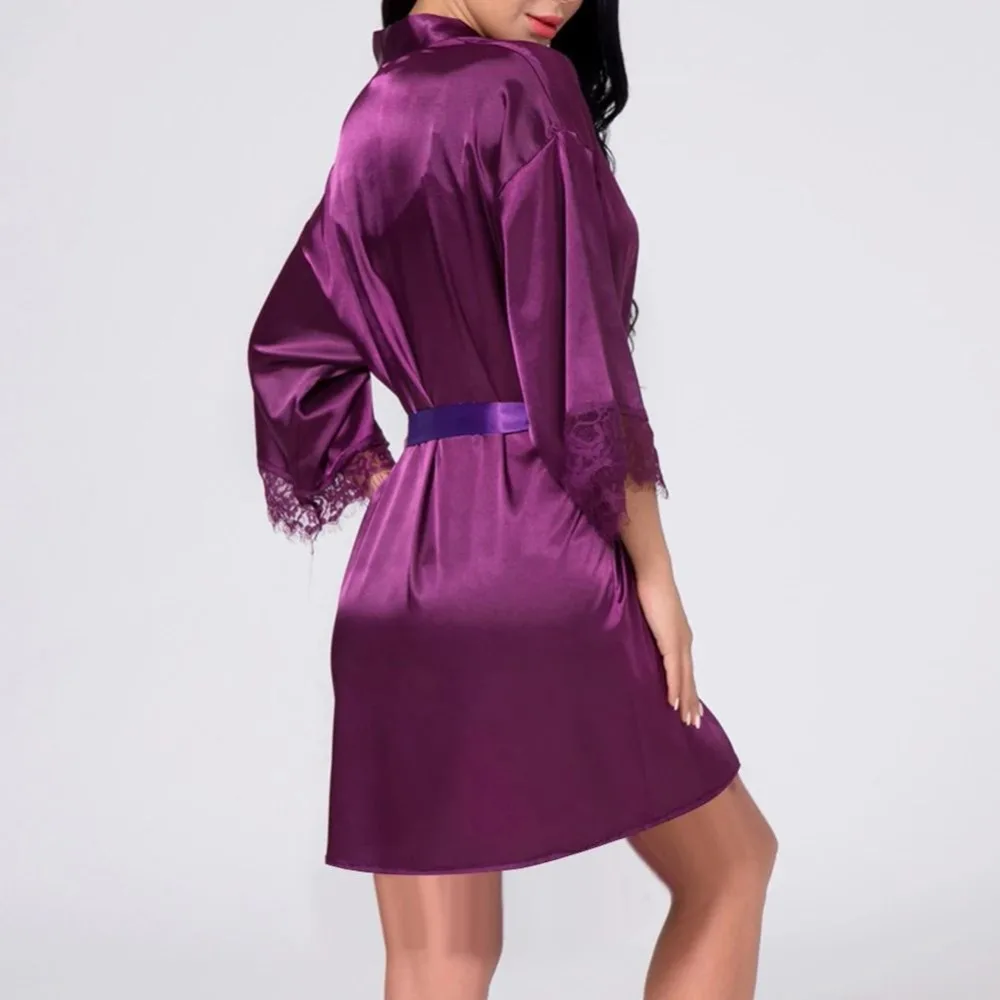 1 Piece Women's Underwear Glossy Robe Pajamas Nightgown Homewear Fashion Trend sexy