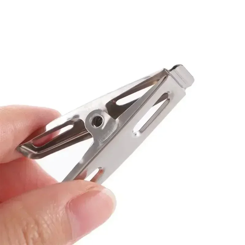 20pcs Stainless Steel Clothespins, Binder Clips, Heavy Duty Clothes Pins, Metal Clip Set, Metal Clothes Clips for Clothes Sock F
