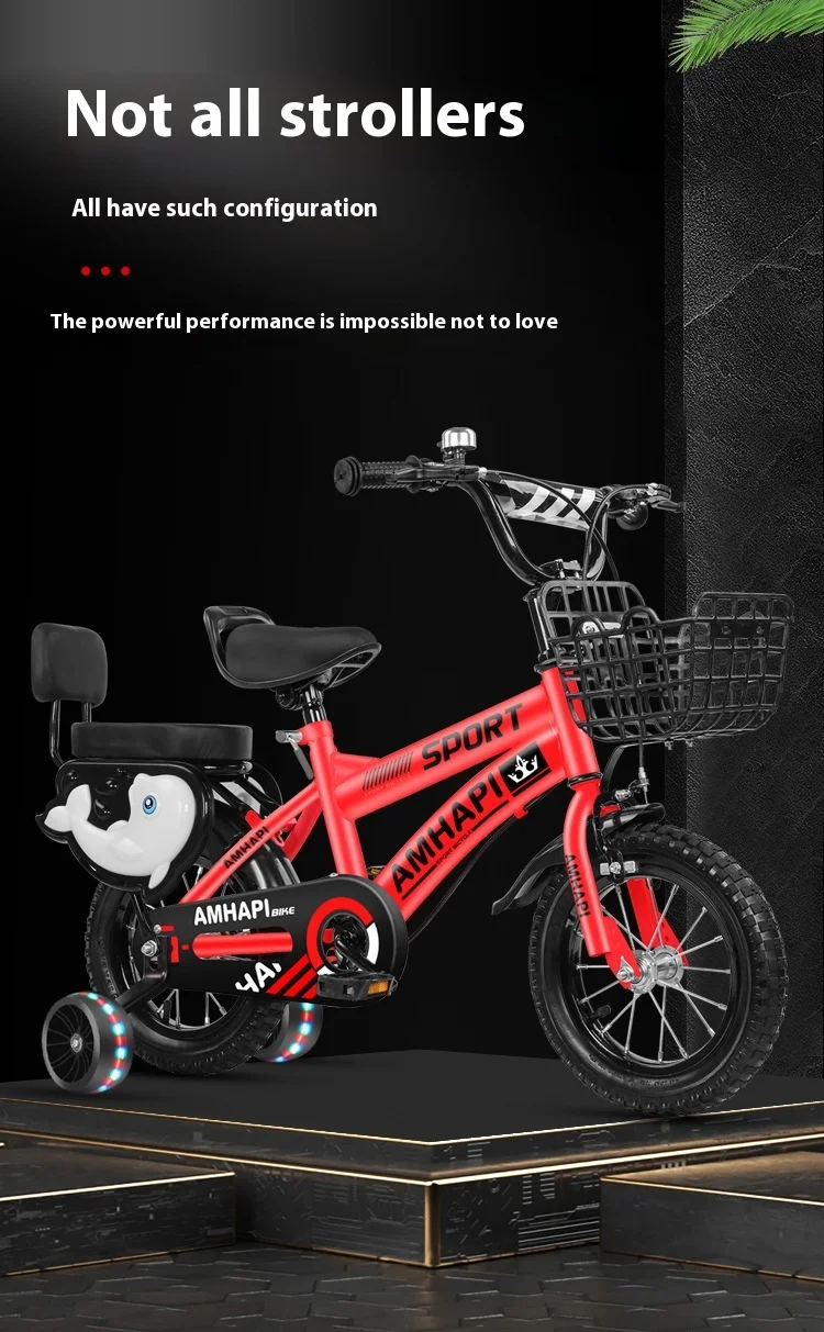 12/14/16Children's Bicycle Perambulator Medium and Large Boys and Girls Bicycle Mountain Bike