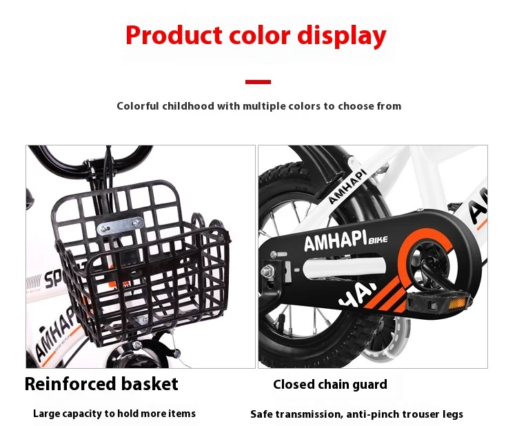 12/14/16Children's Bicycle Perambulator Medium and Large Boys and Girls Bicycle Mountain Bike