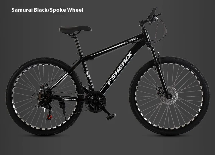 Adult wholesale mountain bikes, 24-inch and 26-inch, shock-absorbing, 21-speed off-road bikes, and college student bicycles