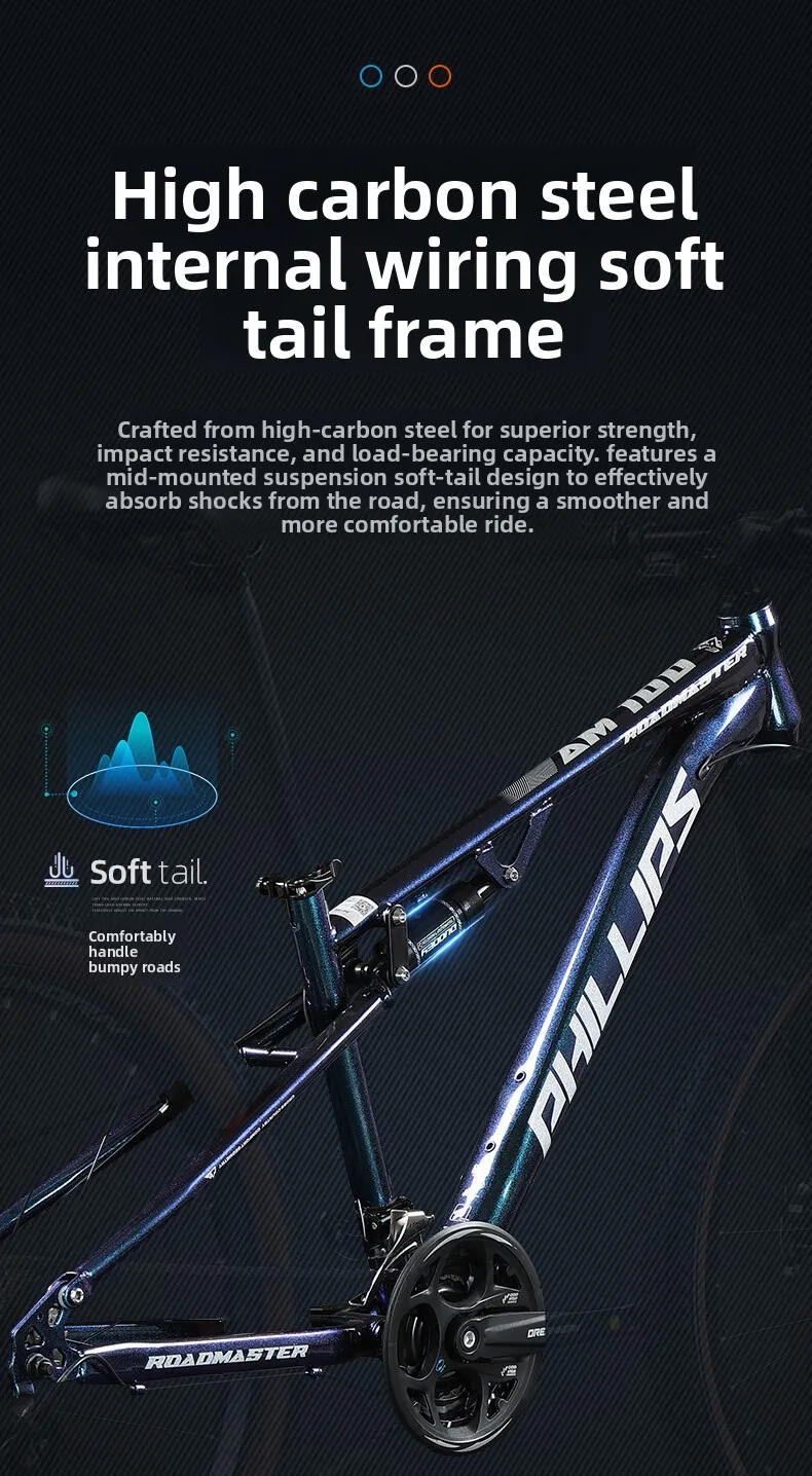Mountain Bike Mens Adult Dual Suspension Disc Brake Gear Off Road AM Racing Bicycle Mountain Bike Road Bike Travel Bicycle