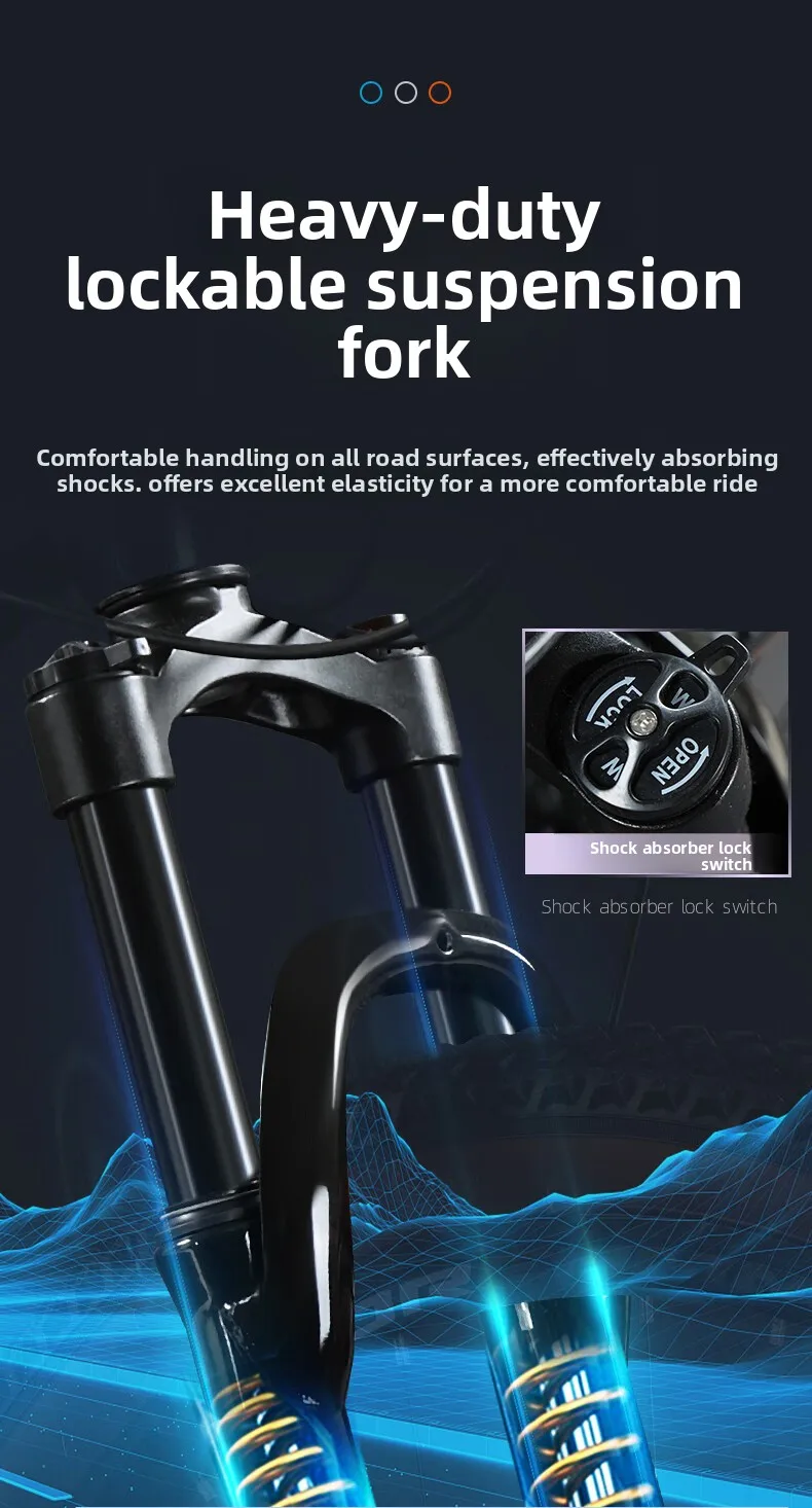 Mountain Bike Mens Adult Dual Suspension Disc Brake Gear Off Road AM Racing Bicycle Mountain Bike Road Bike Travel Bicycle