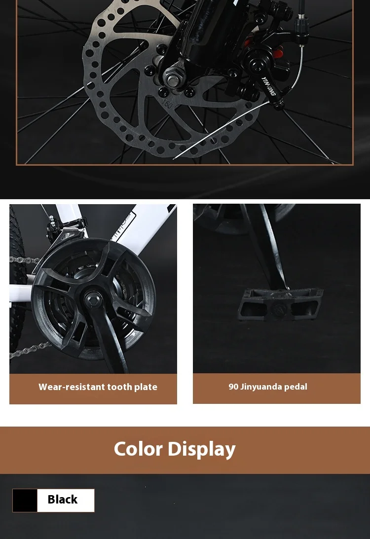 26Inch Mountain Bike Variable Speed Off-Road Mountain Bike Student Outdoor Men and Women Shock Absorber Bicycle