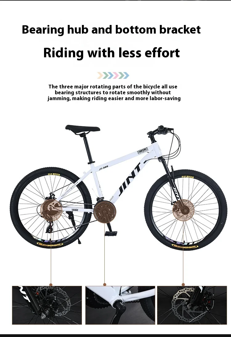 26Inch Mountain Bike Variable Speed Off-Road Mountain Bike Student Outdoor Men and Women Shock Absorber Bicycle