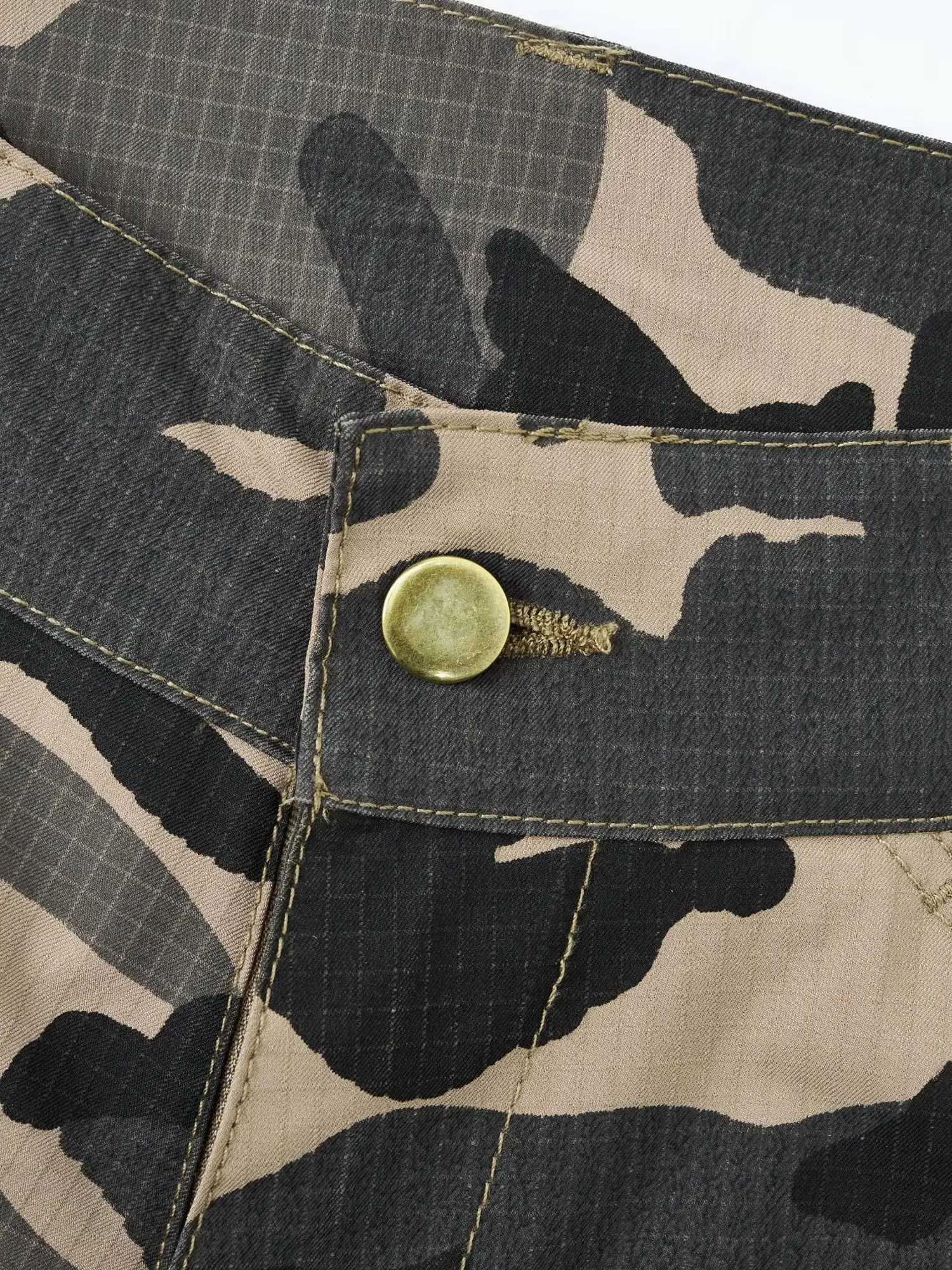 Men's Leisure Trousers, Work Pants, Multi-Pocket Pants, Camping Hiking Pants, Durable, Large Pocket Capacity, Camouflage