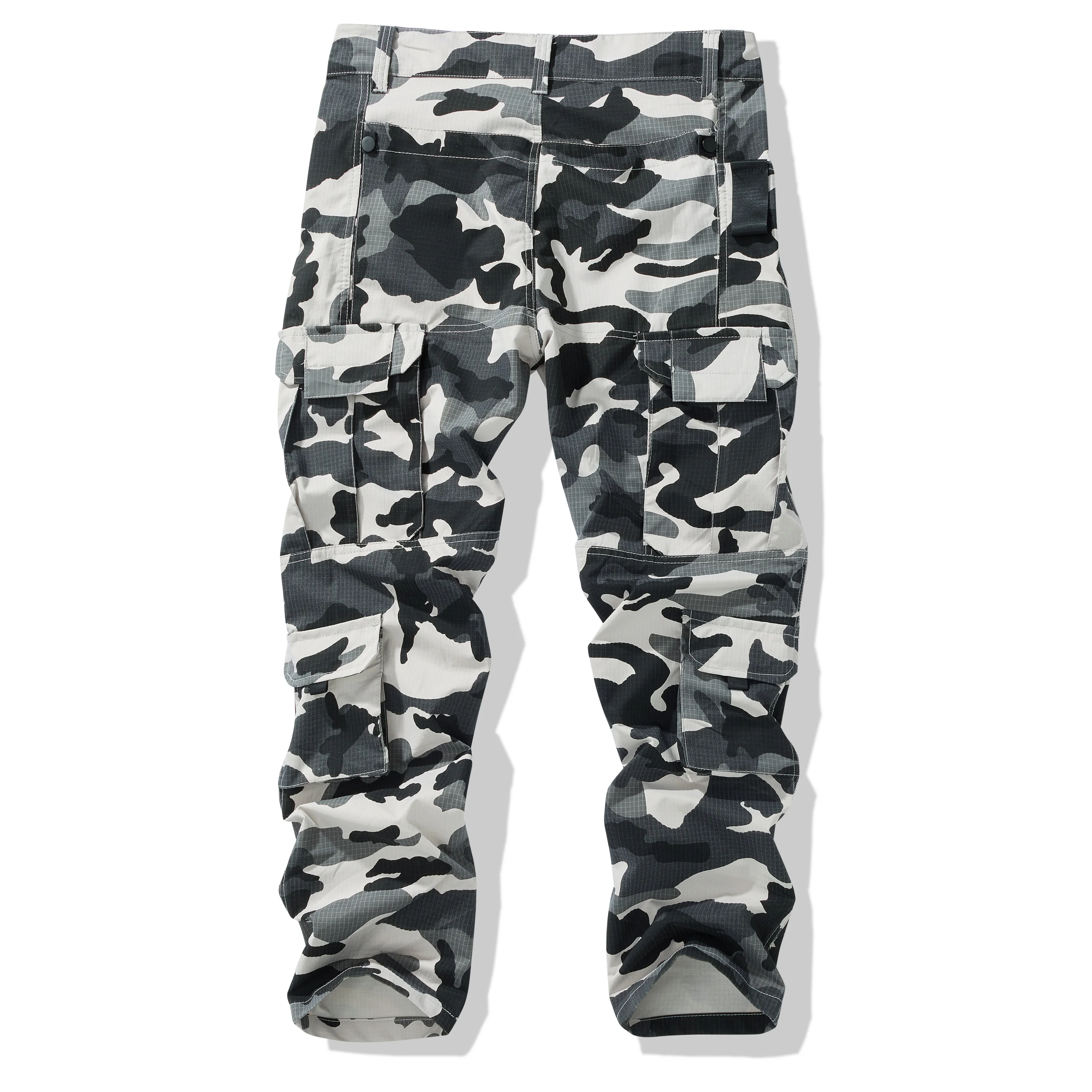 Men's Leisure Trousers, Work Pants, Multi-Pocket Pants, Camping Hiking Pants, Durable, Large Pocket Capacity, Camouflage