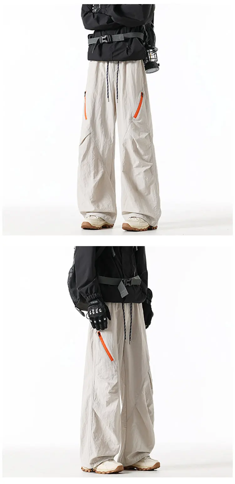 2026 New Unisex Windproof & Waterproof Outdoor Hiking Pants with Side Zipper Design Water-Repellent Windproof Techwear Trousers