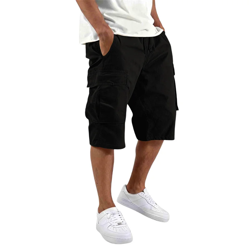 Men's camouflage shorts, men's camouflage work clothes, loose, casual, outdoor sports half-pants casual and comfortable shorts