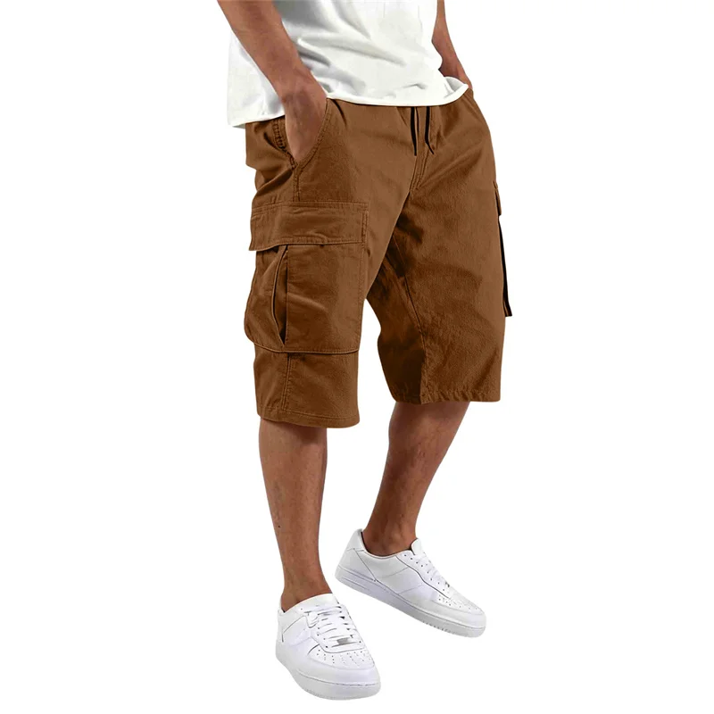Men's camouflage shorts, men's camouflage work clothes, loose, casual, outdoor sports half-pants casual and comfortable shorts