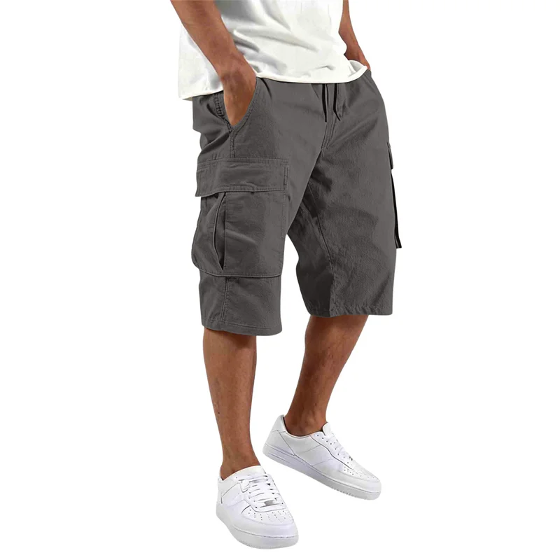 Men's camouflage shorts, men's camouflage work clothes, loose, casual, outdoor sports half-pants casual and comfortable shorts